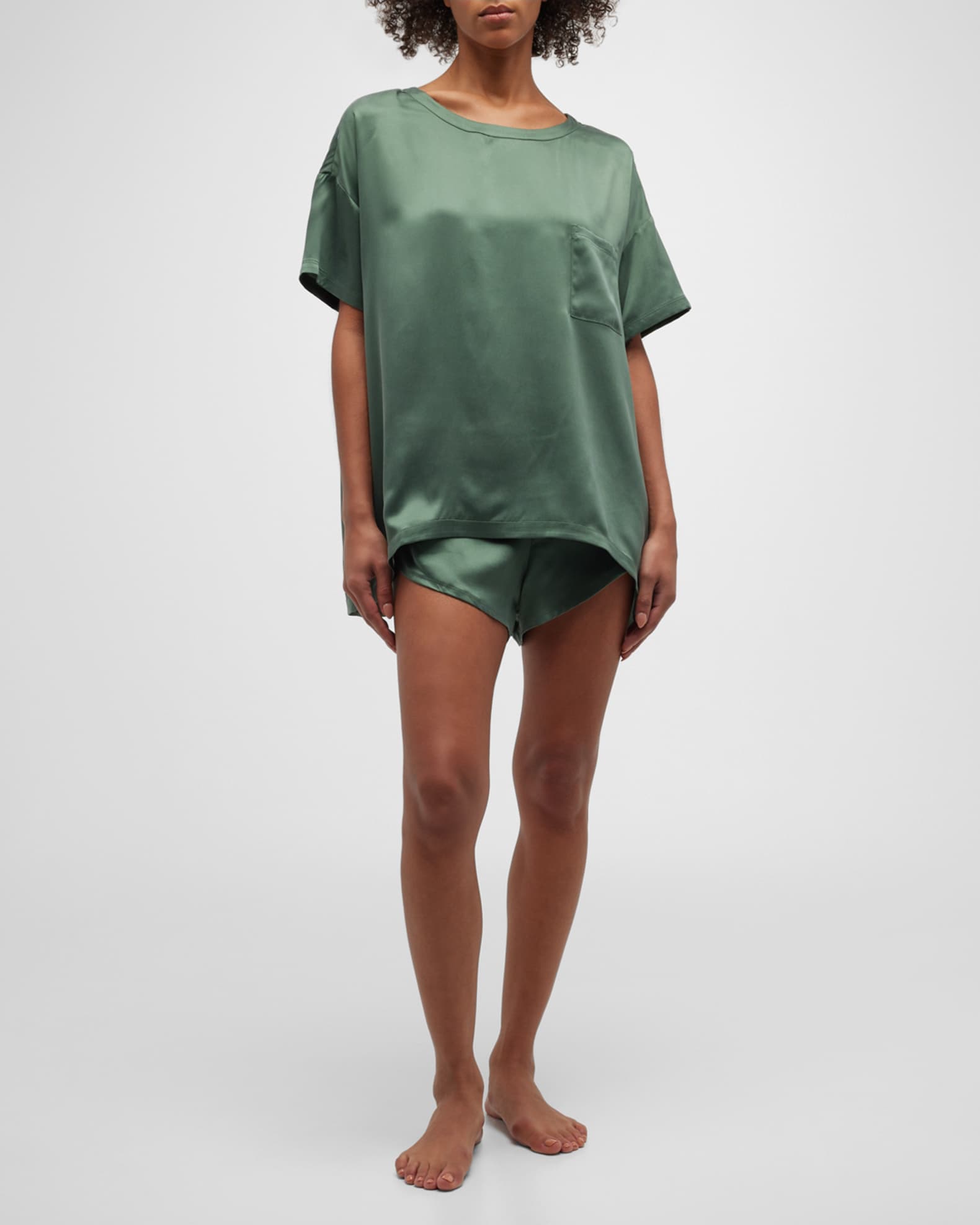 19 Momme Washable Silk Tee Set