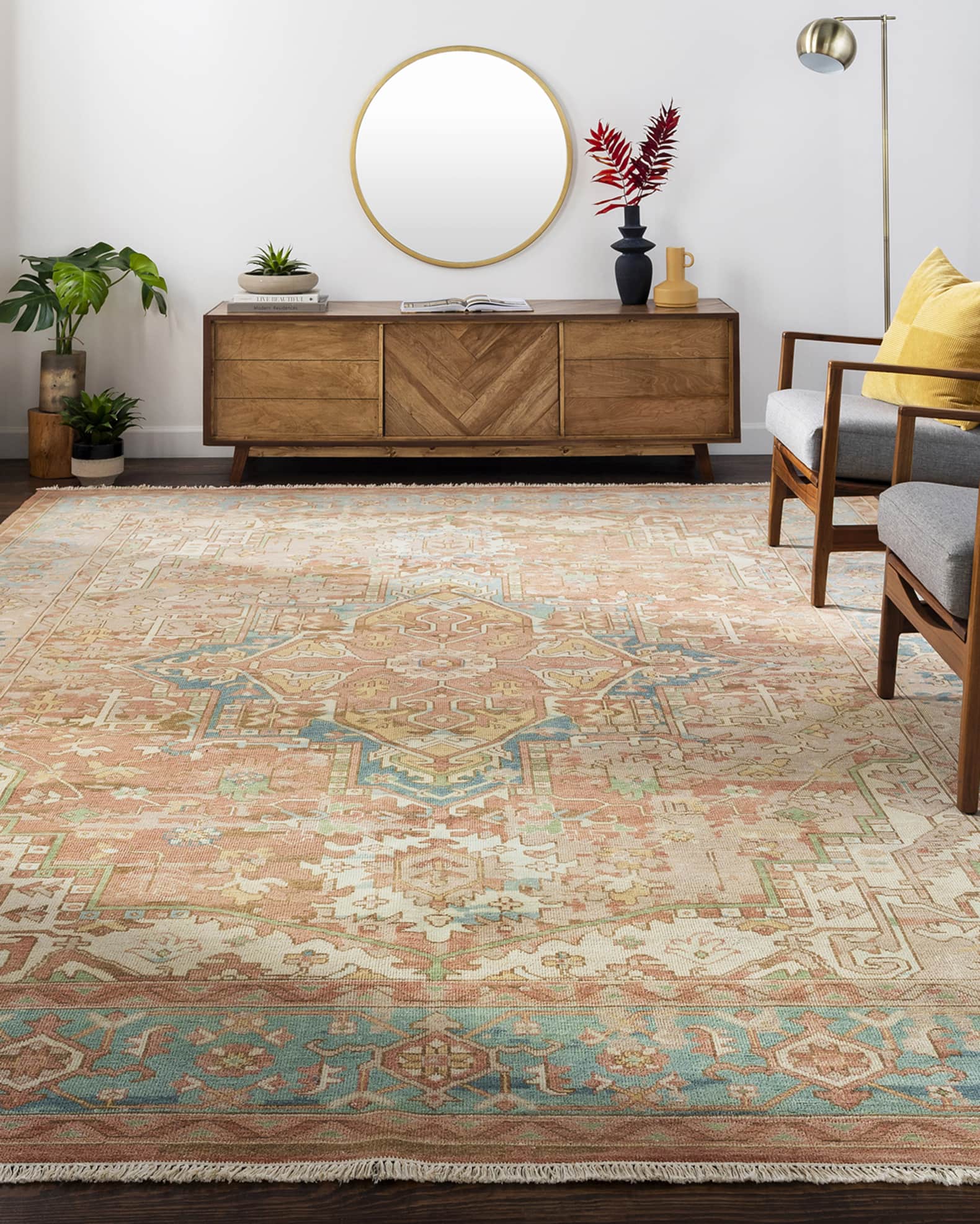 Lainey Hand-Knotted Rug, 9x12 | Neiman Marcus