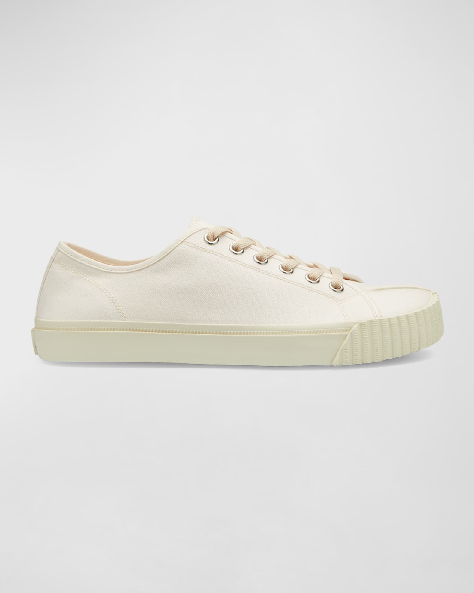 Maison Margiela Men's Tabi Split-Toe Canvas Low-Top Sneakers