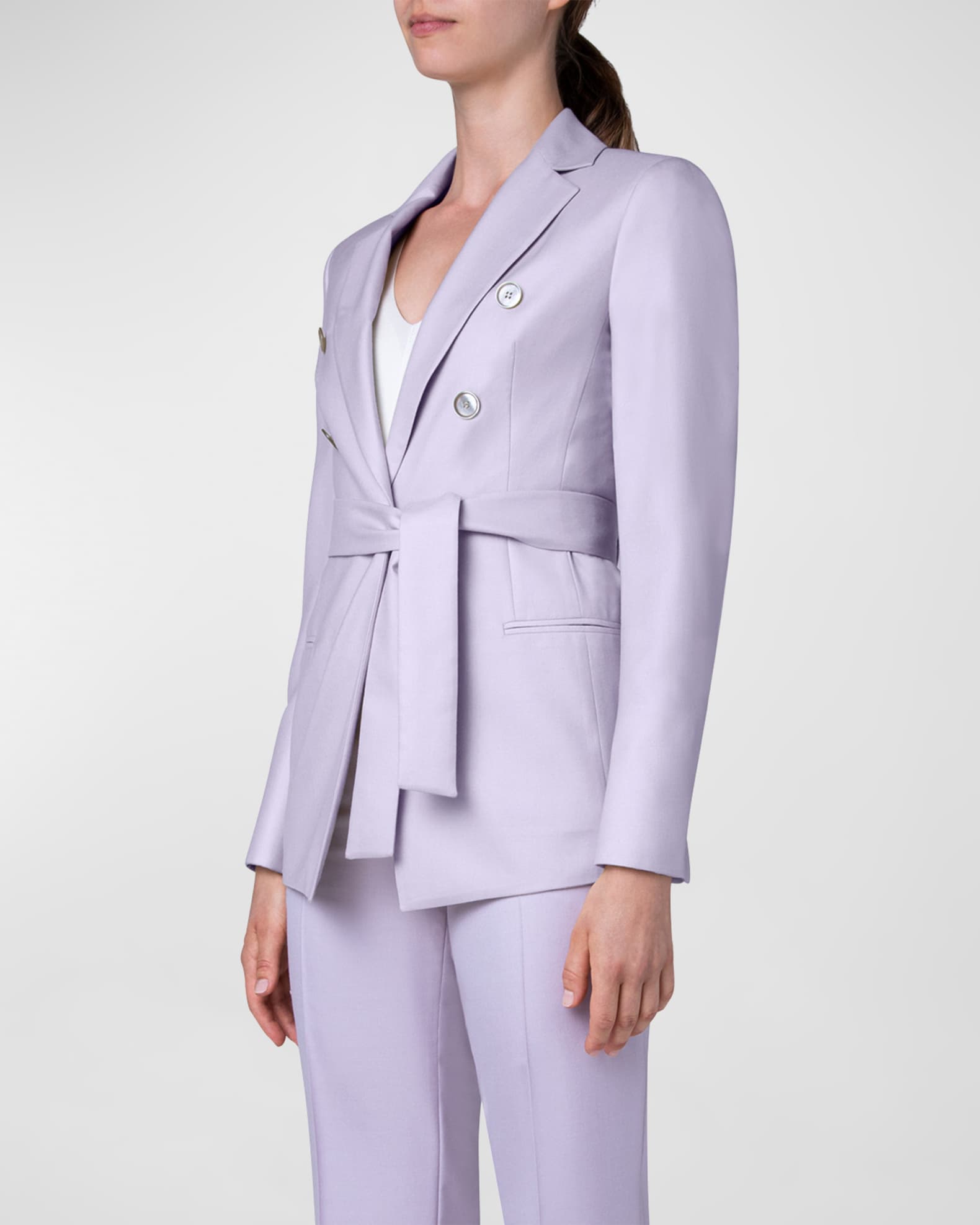 2022年5月新作下旬 アクリス akris ふんわりツイード スーツ 卒業式