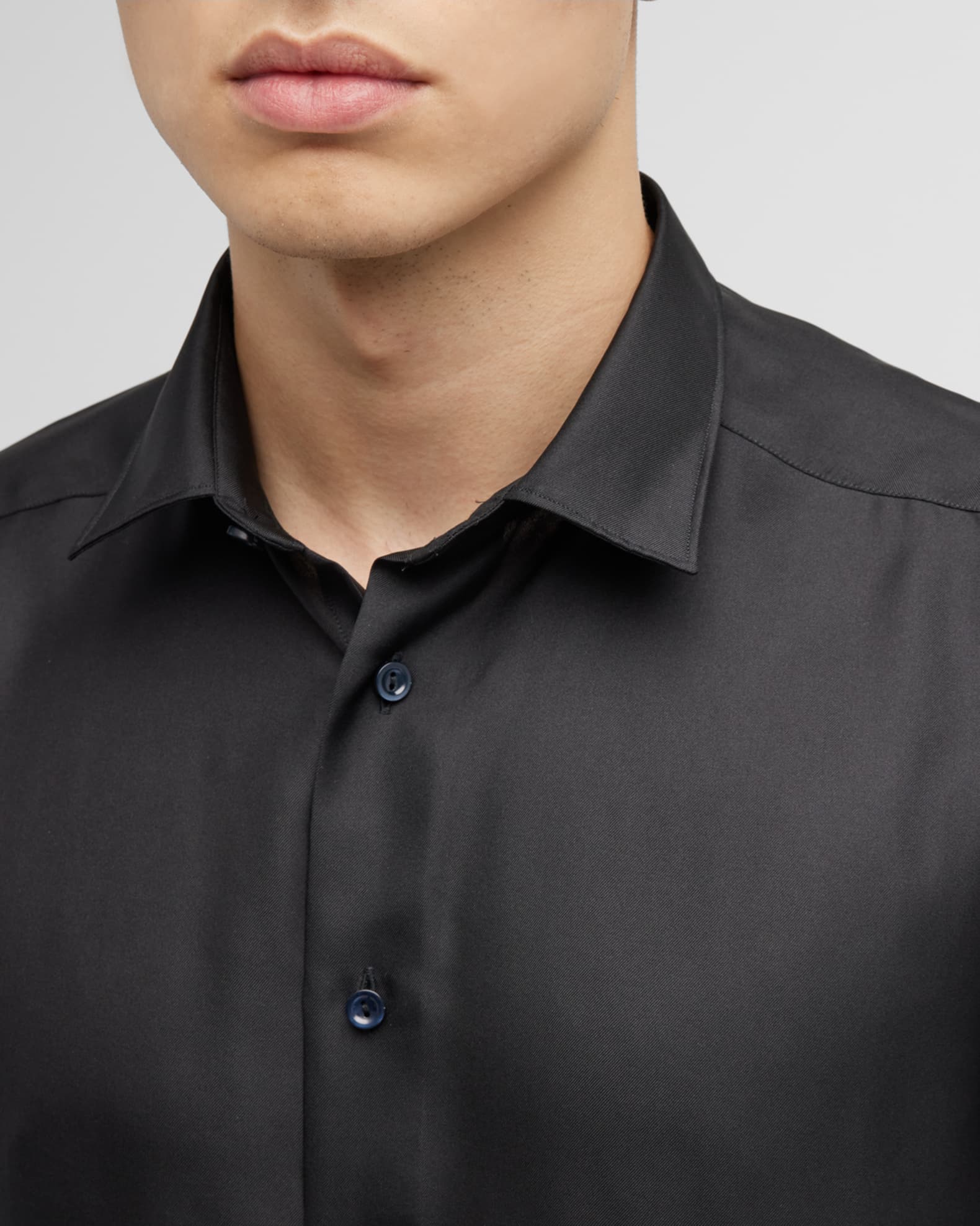 Eton Men's Slim-Fit Silk Dress Shirt | Neiman Marcus
