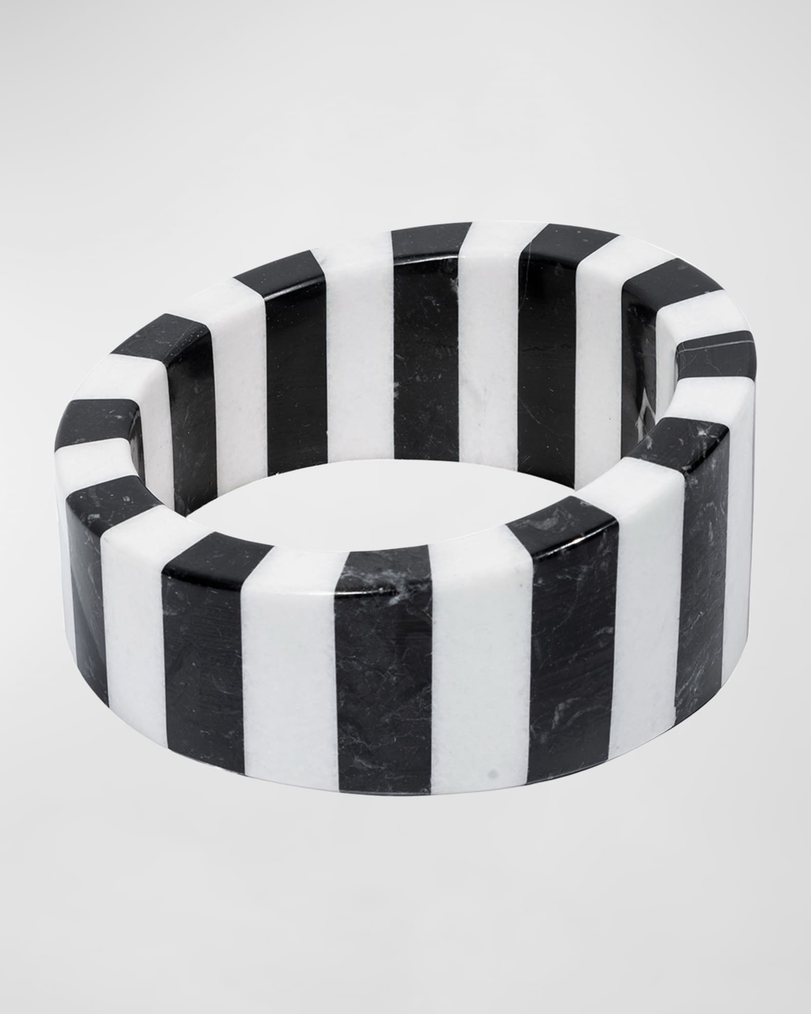 One Bottle Striped Marble Wine Stand  0