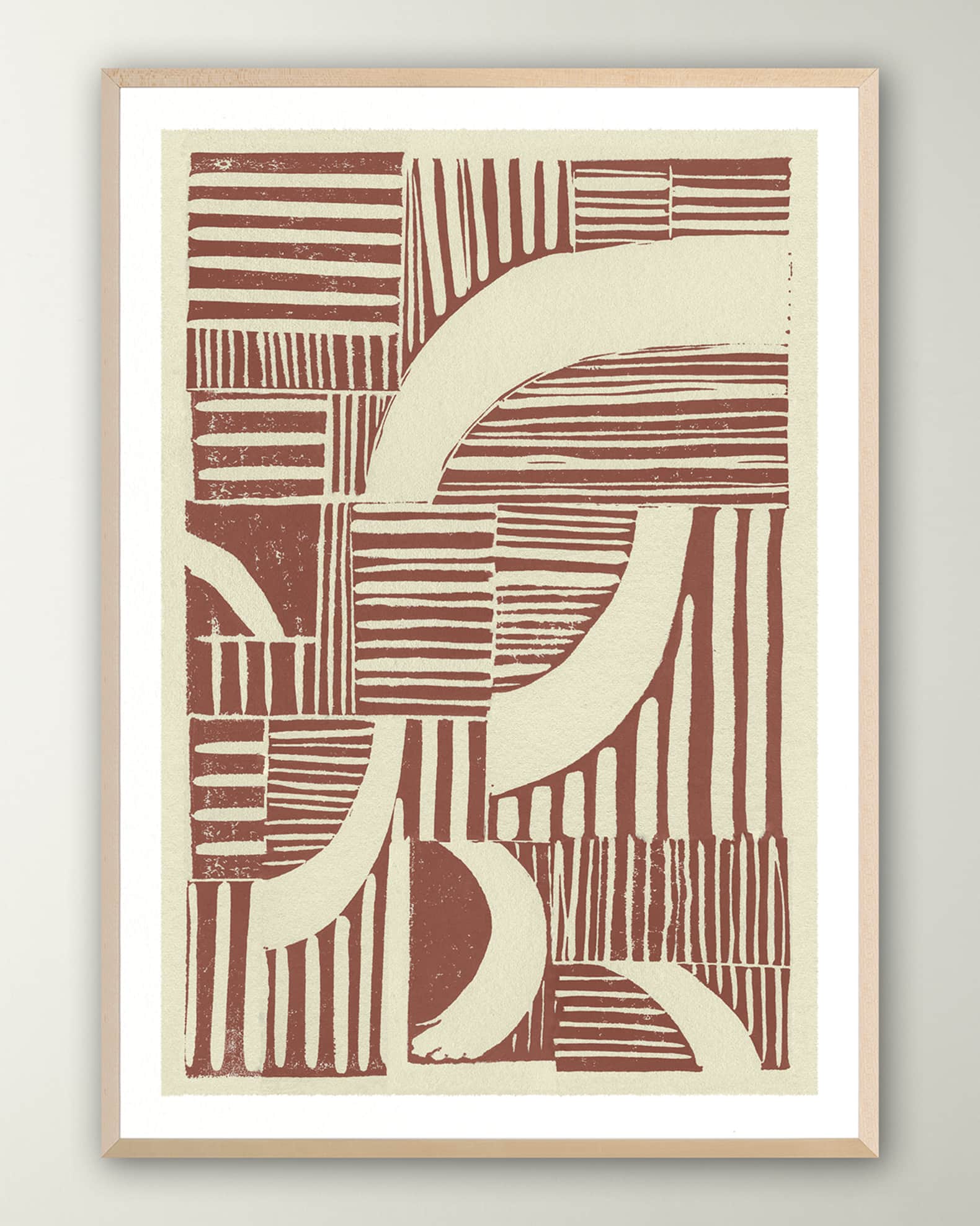 Grand Image Home Abstract Linocut C' Digital Print Wall Art by THE ...