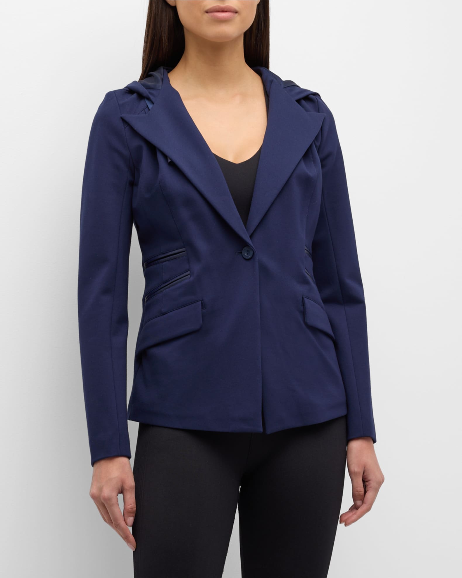 Hooded blazer womens shop