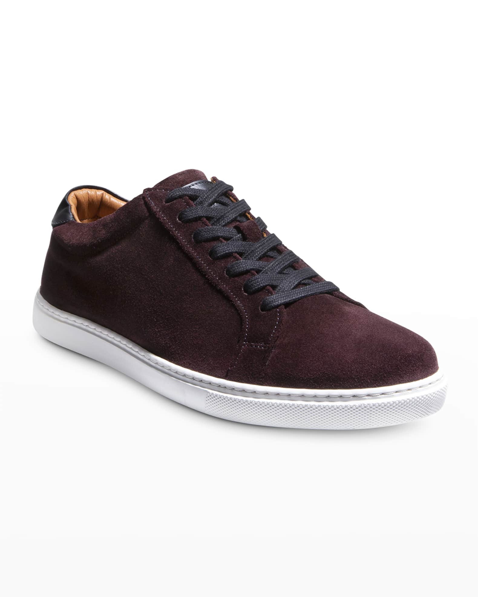 Allen Edmonds Men's Courtside Leather LowTop Sneakers Neiman Marcus