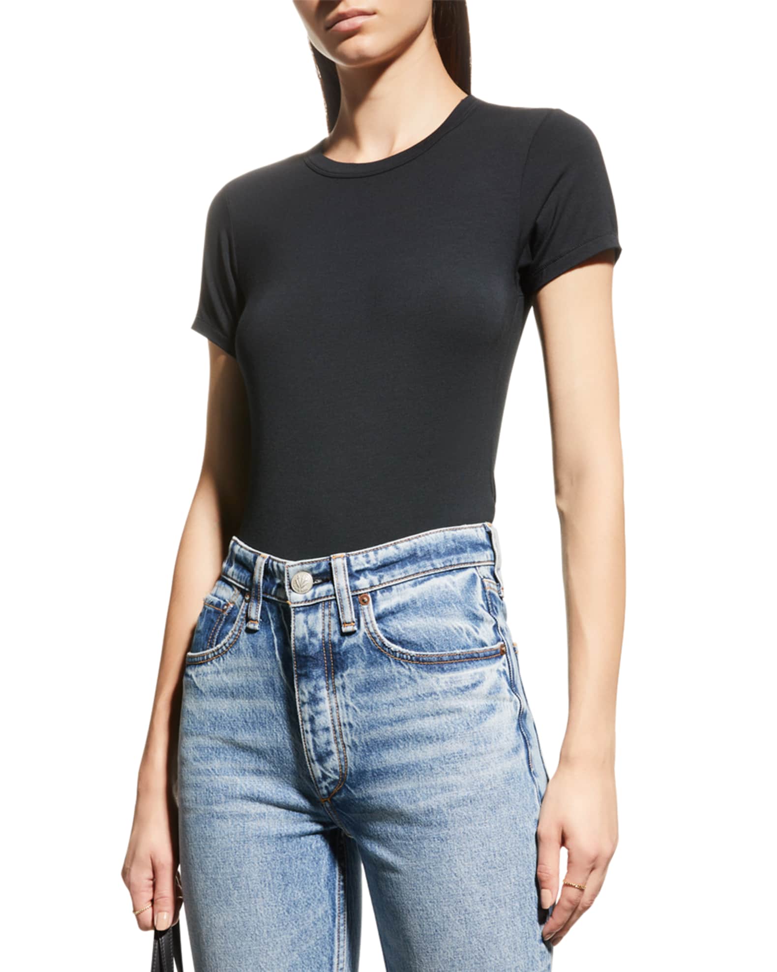 Luca Slim ShortSleeve Baby Tee Neiman Marcus