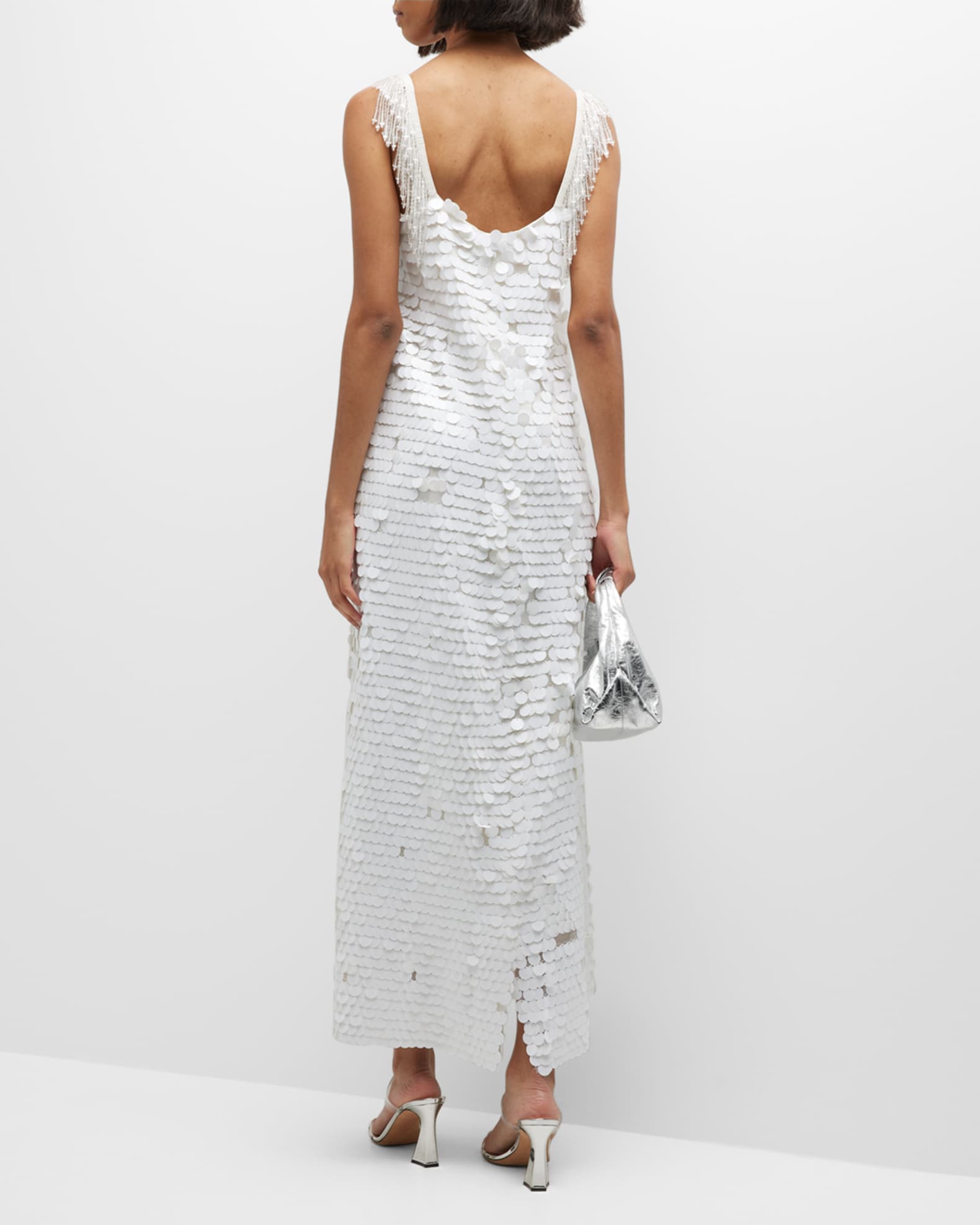 Alexis Felici Sleeveless Sequin Midi Sheath Dress | Neiman Marcus