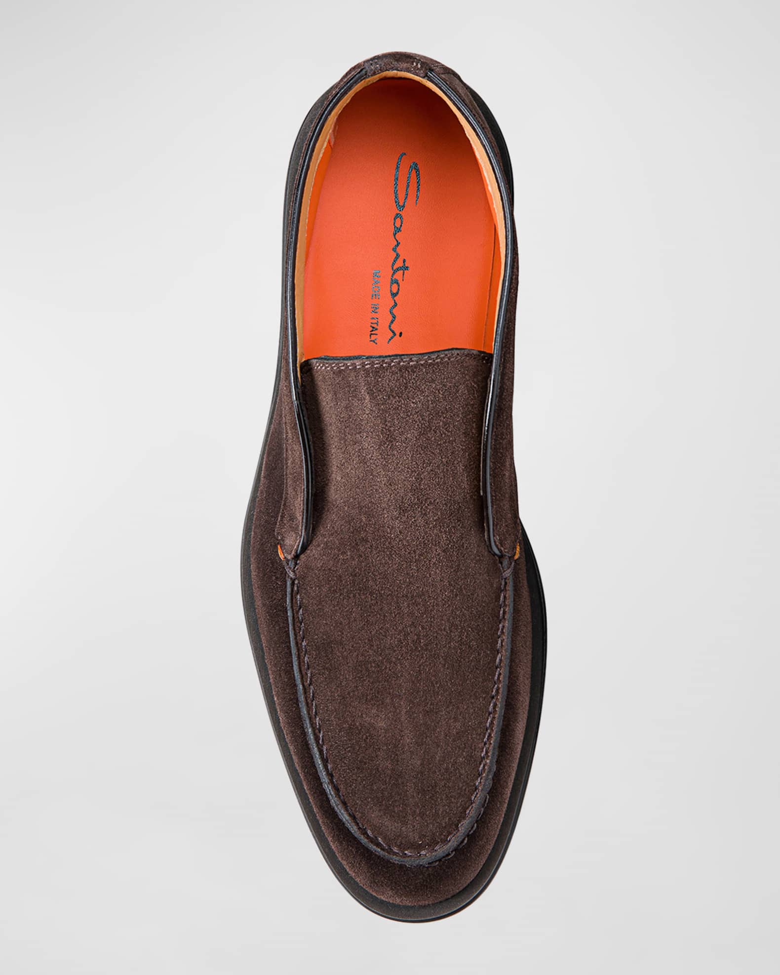 Santoni Men s Detroit Slip On Suede Chukka Boots Neiman Marcus