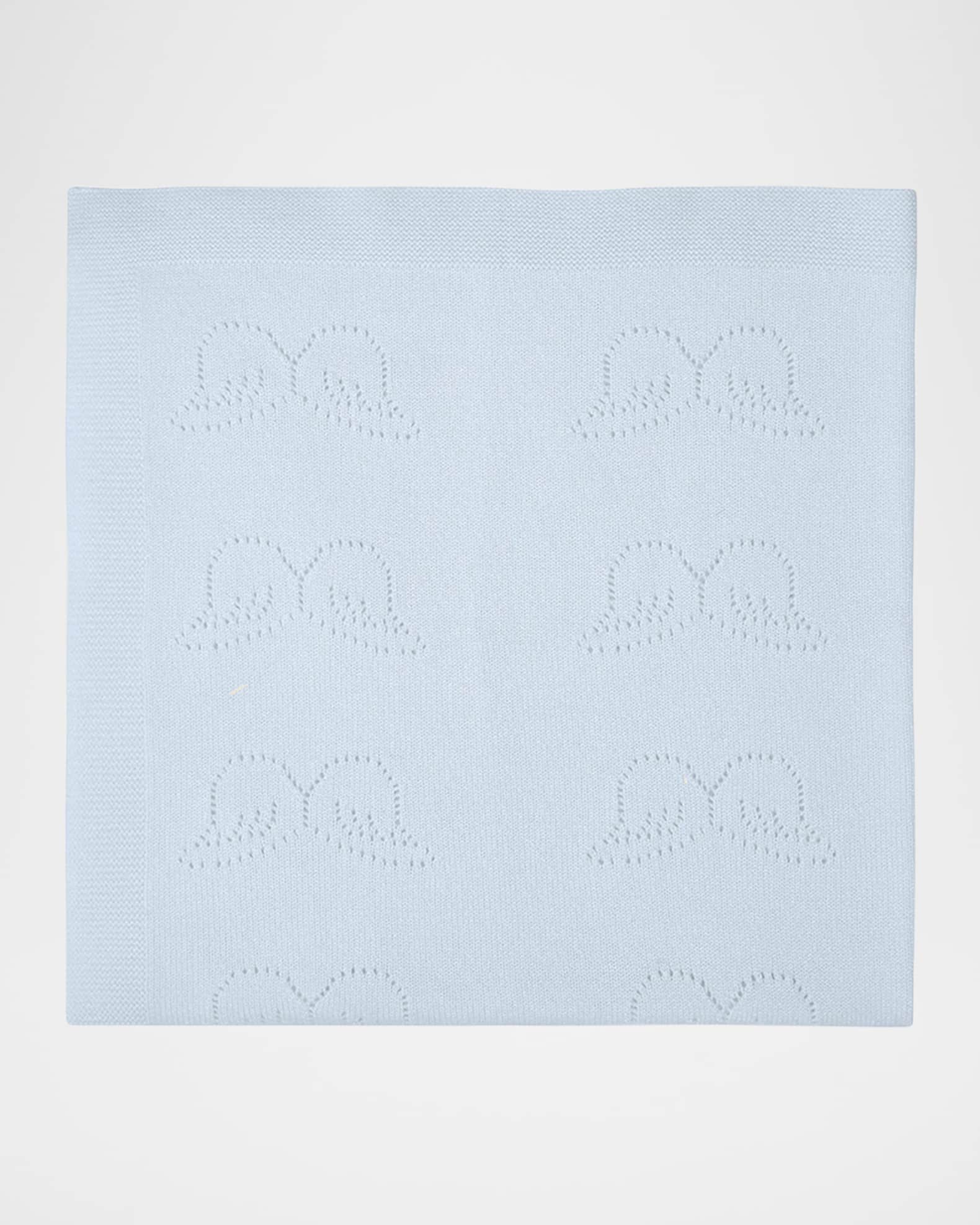 Kid's Pointelle Angel Wings Cashmere Blanket 0