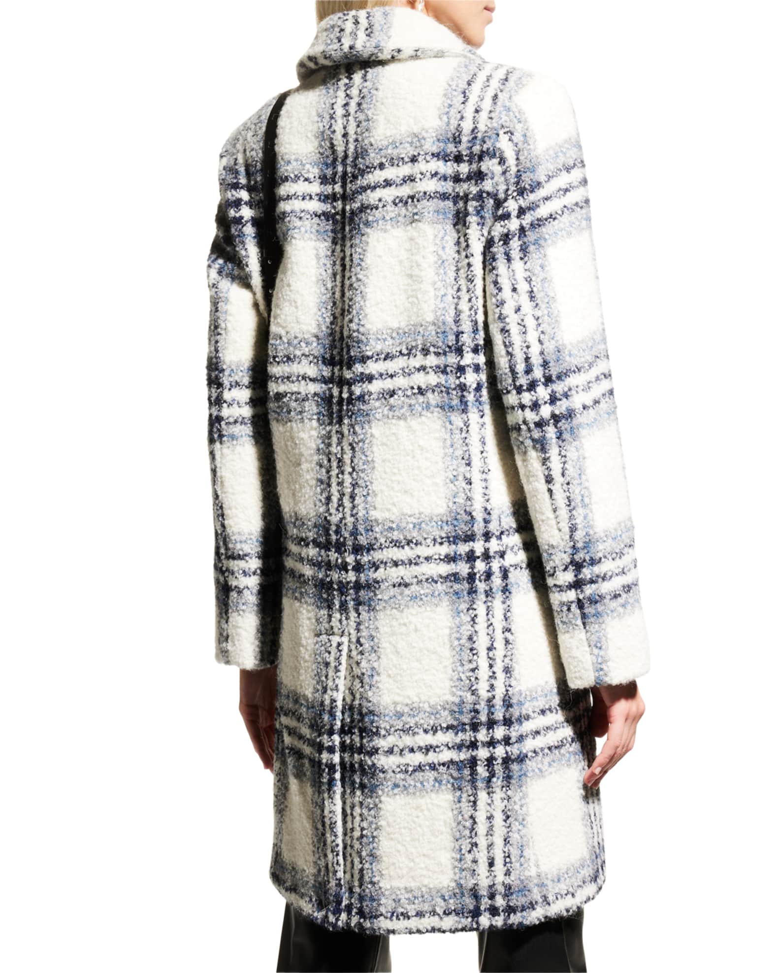 Sofia Cashmere Alpaca Boucle Coat Neiman Marcus