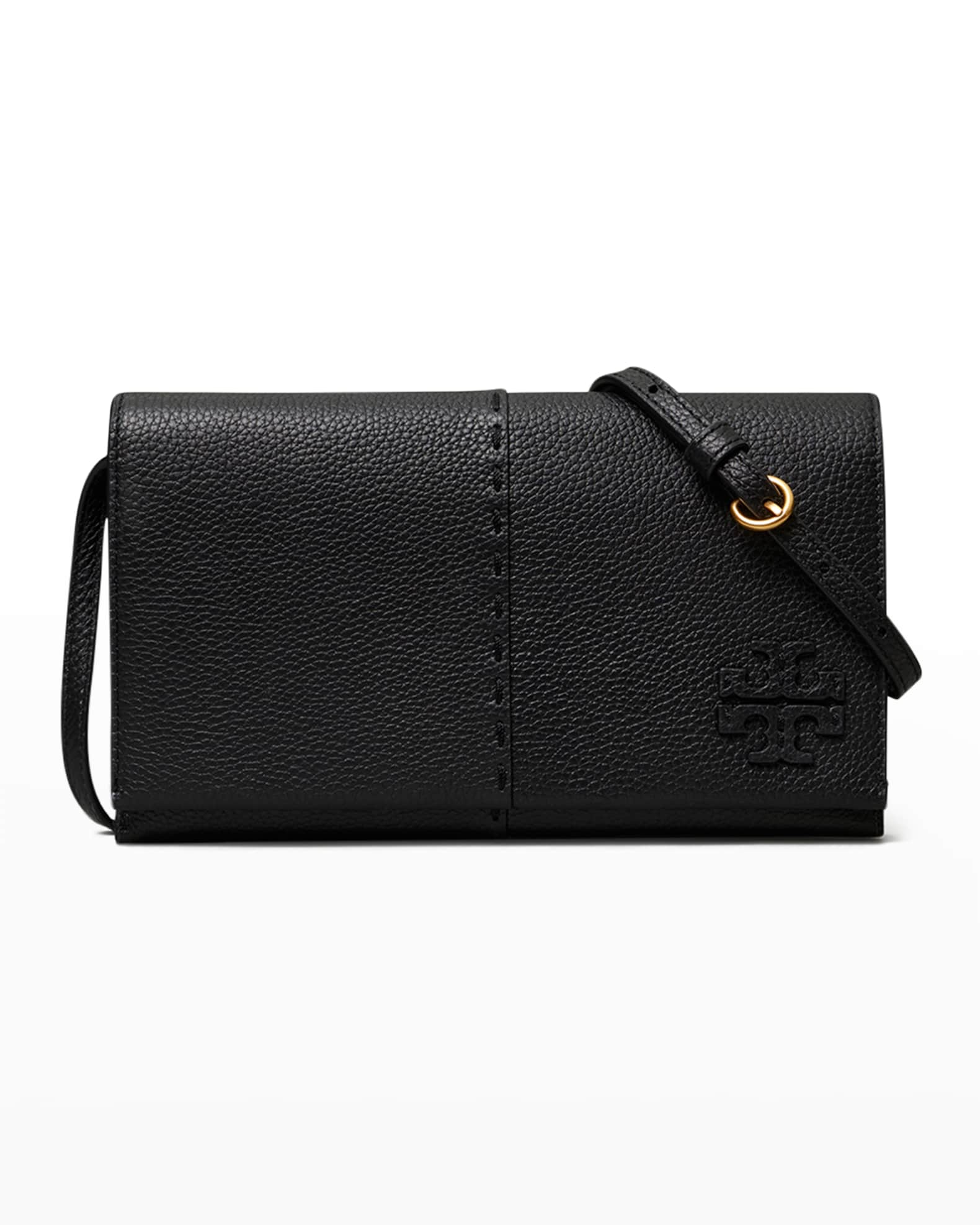 Tory Burch McGraw Wallet Leather Crossbody Bag | Neiman Marcus