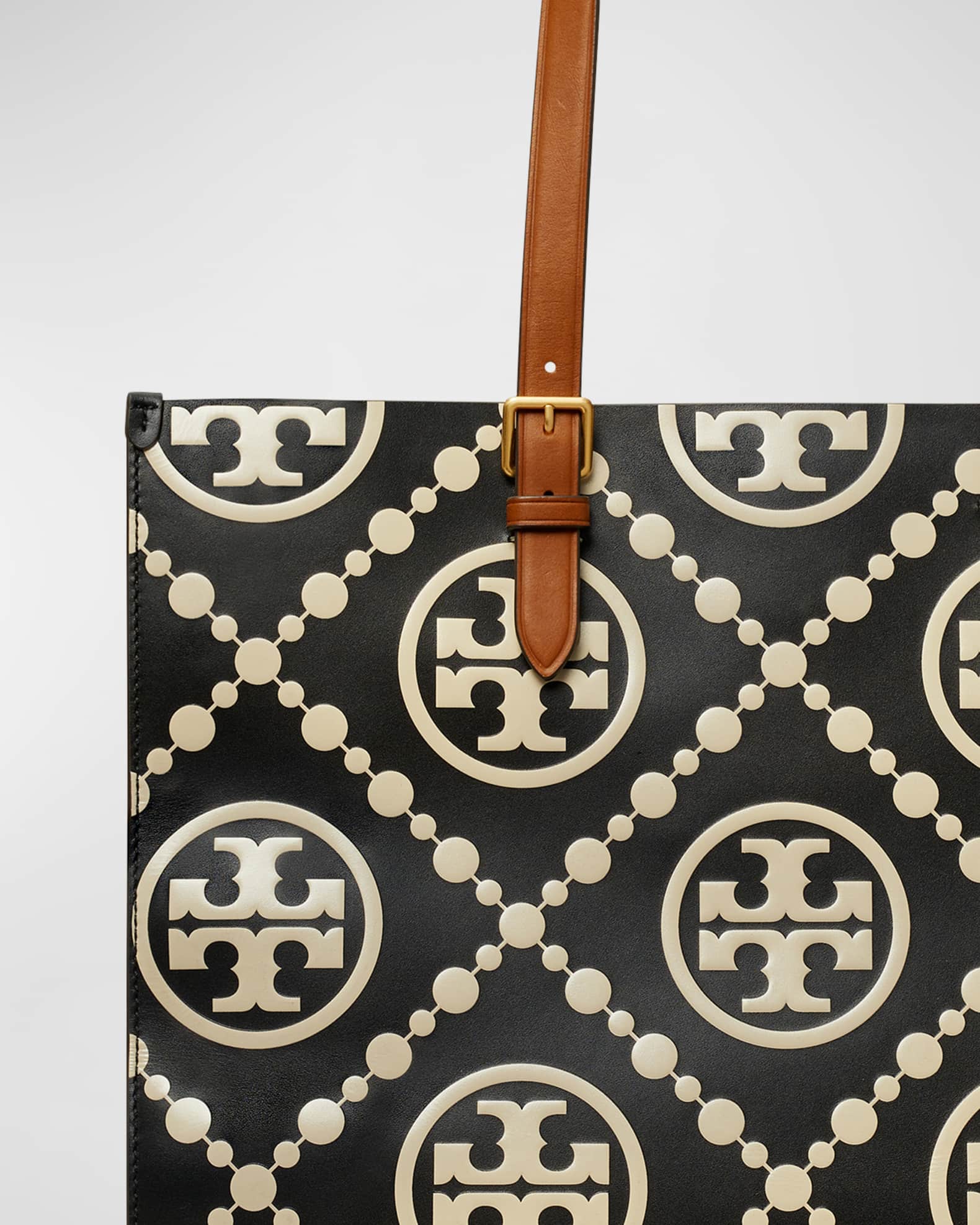 Tory Burch T Monogram Embossed Tote Bag Neiman Marcus