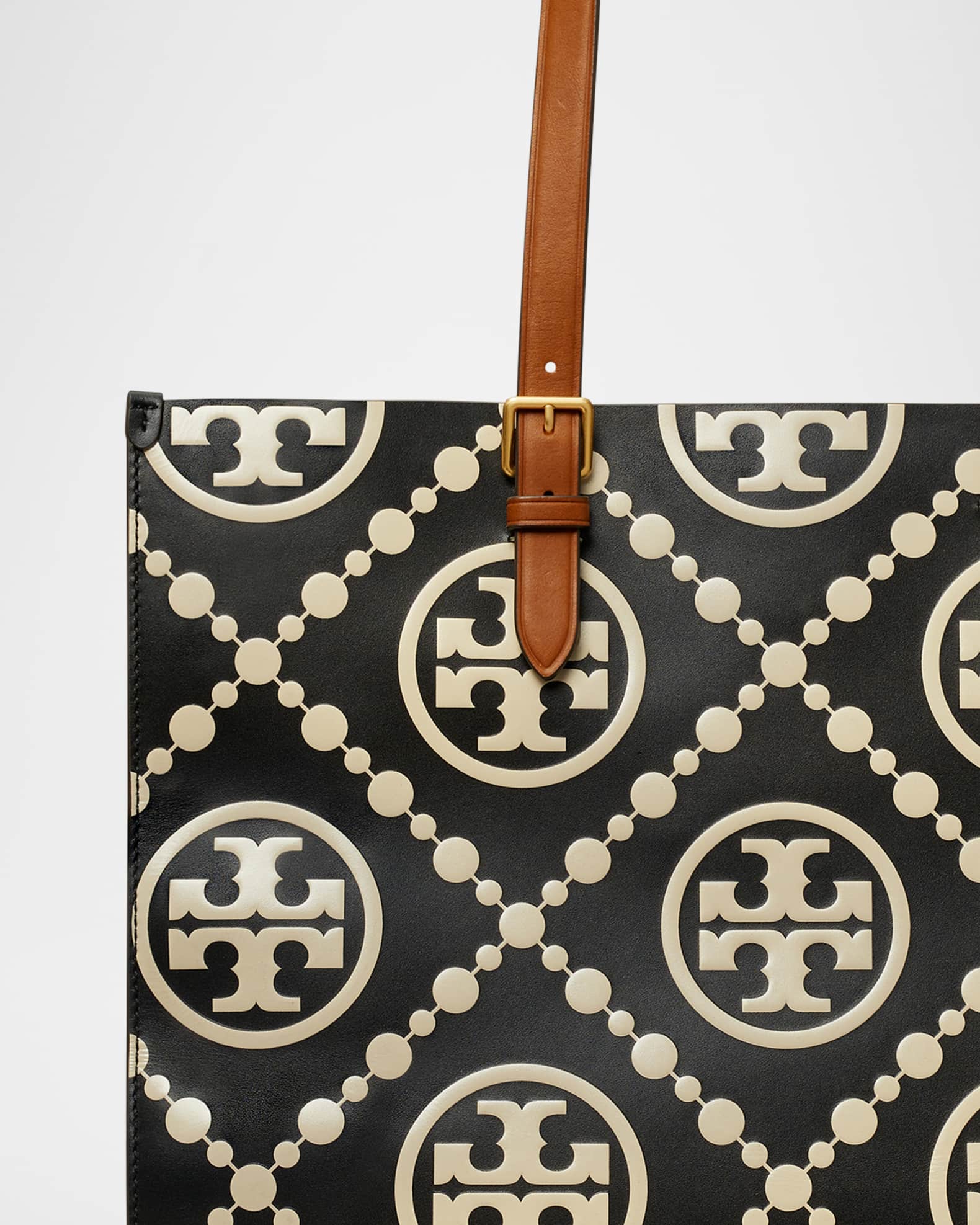 Tory Burch T Monogram Embossed Tote Bag Neiman Marcus