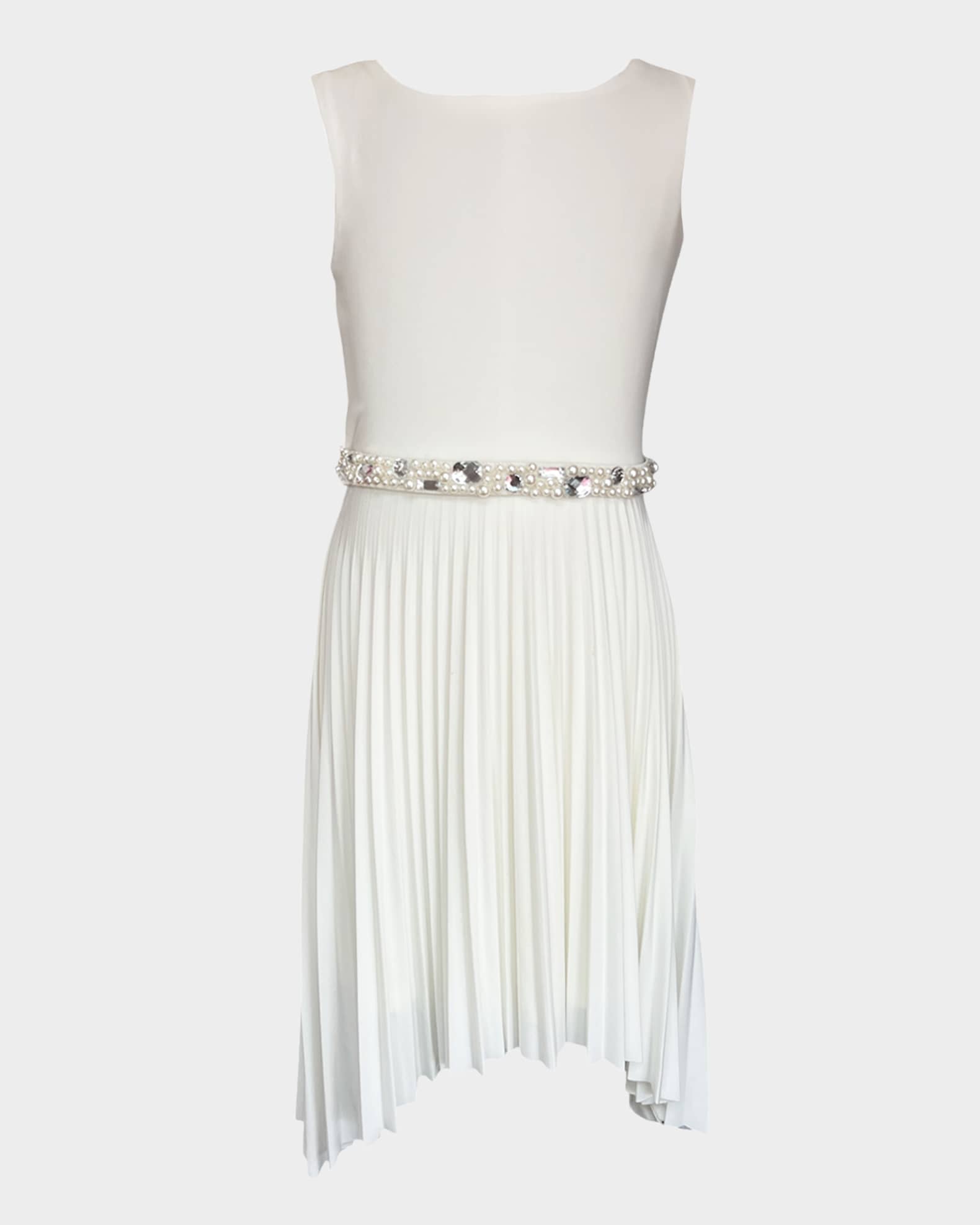 Girl's Pleated High-Low Dress, Size 7-16 0
