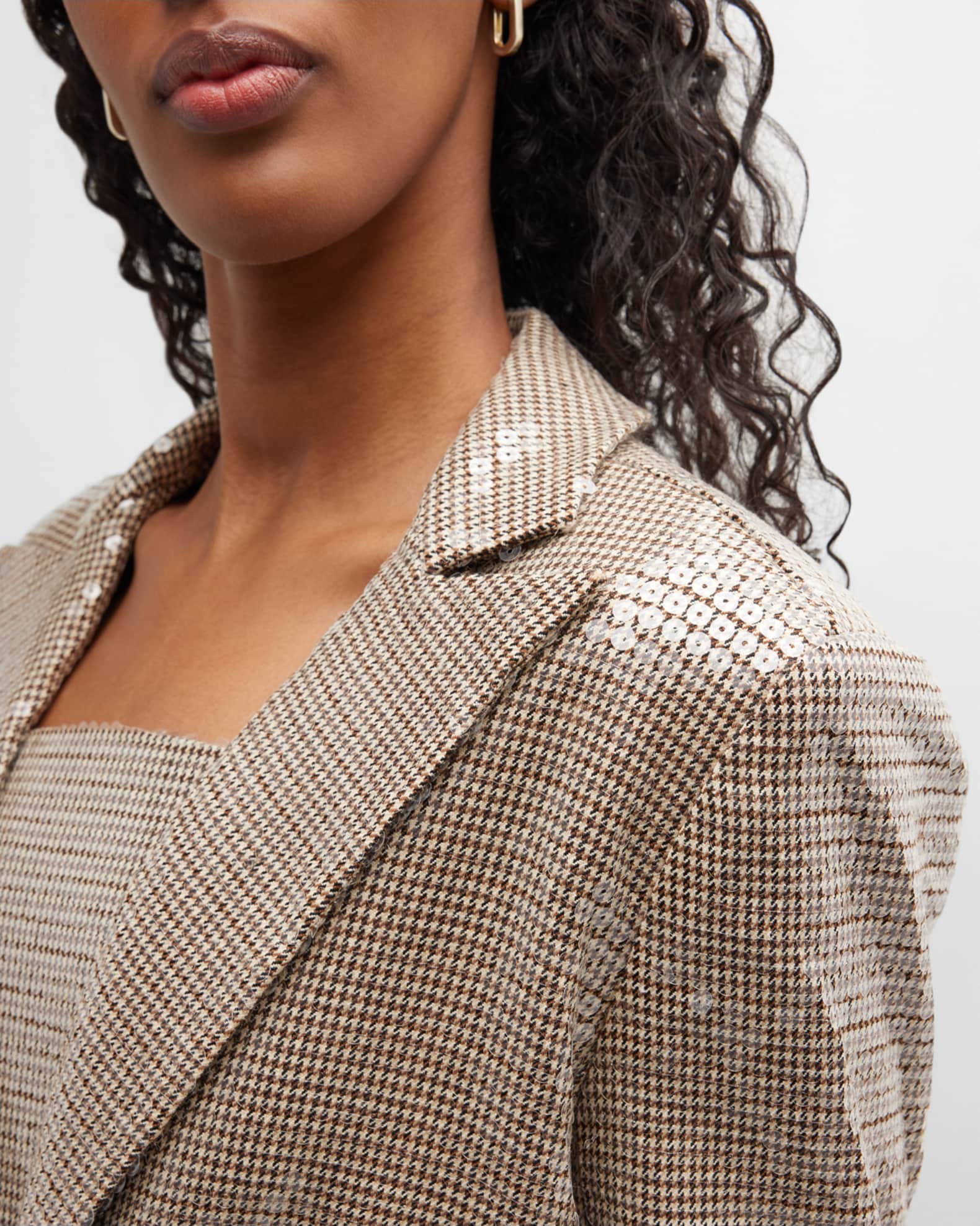 YOUTH Hadley Vintage Long Sleeve Button Down-Harper Houndstooth Cream main image 1