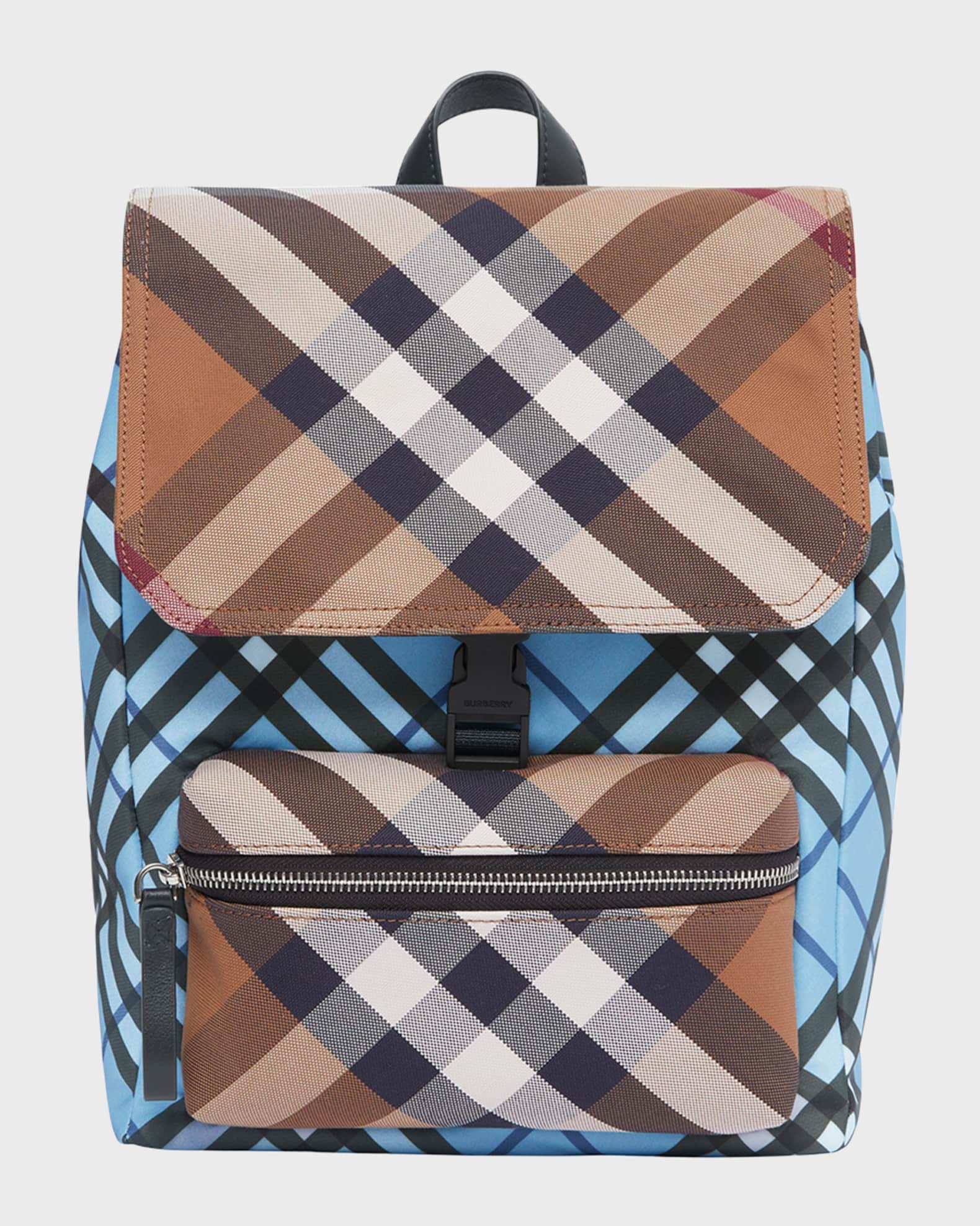 Burberry Kid's Dewey Mixed CheckPrint Backpack Neiman Marcus