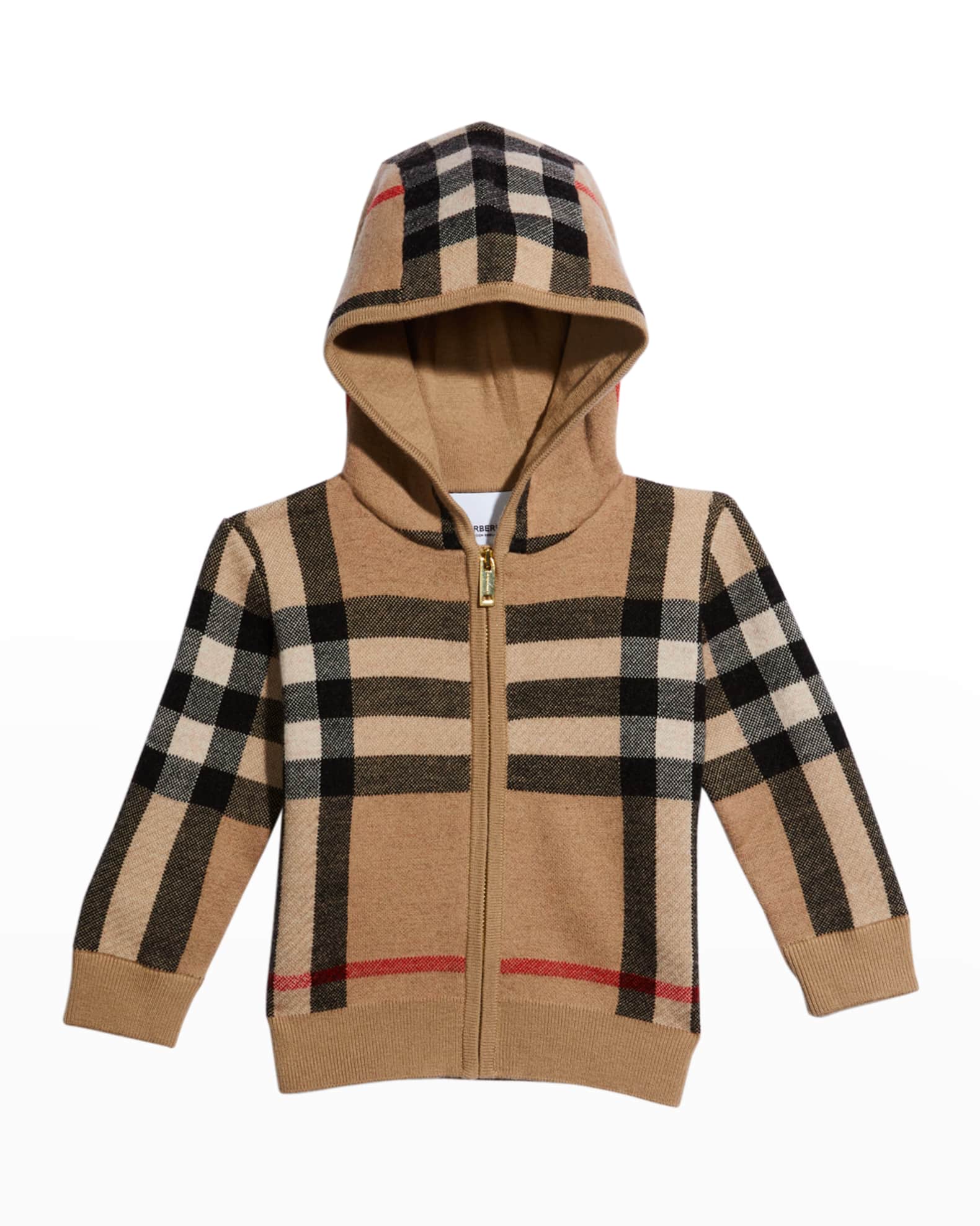 Boy's Gerard Check Hoodies Neiman Marcus
