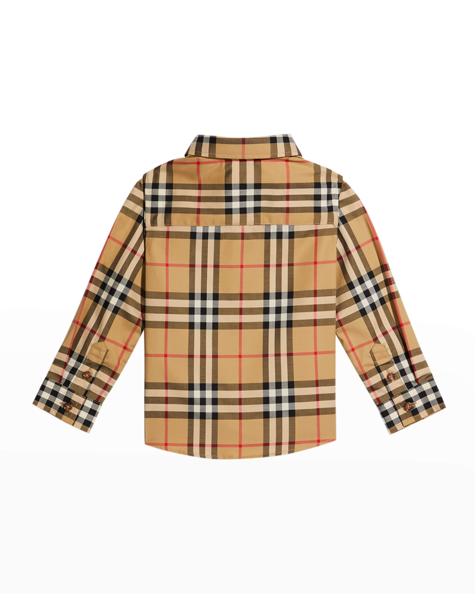 Burberry Kids - Owen Checked Shirt Beige - 18 Months - Beige