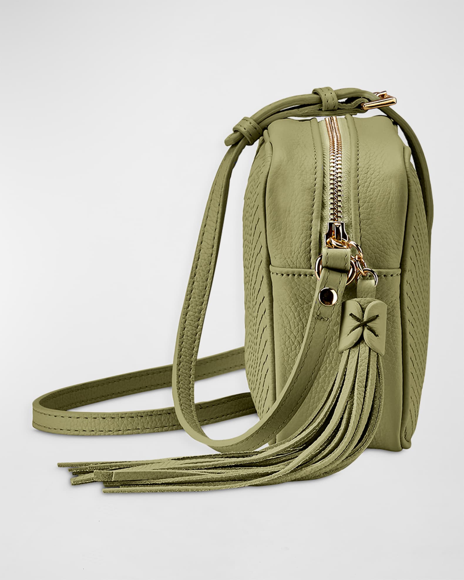 Gigi New York Madison Zip Python-Embossed Camera Crossbody Bag | Neiman ...