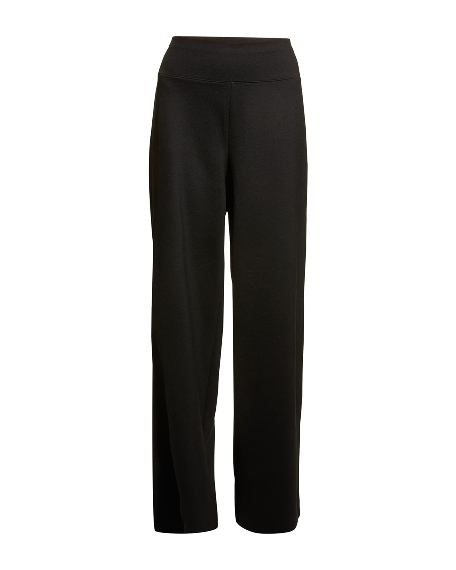 Eileen Fisher Double-Knit Wide-Leg Pants