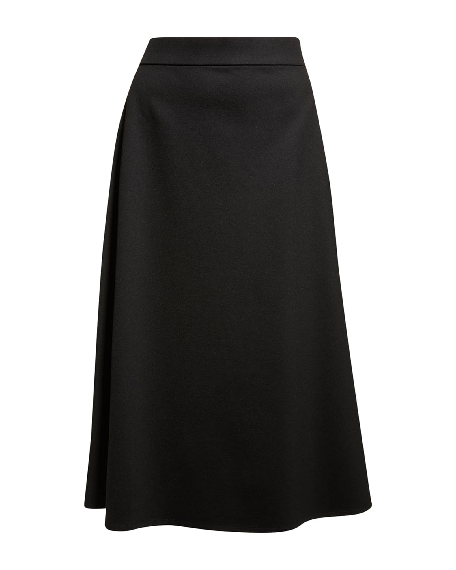 Eileen Fisher Circle-Cut Ponte Midi Skirt | Neiman Marcus