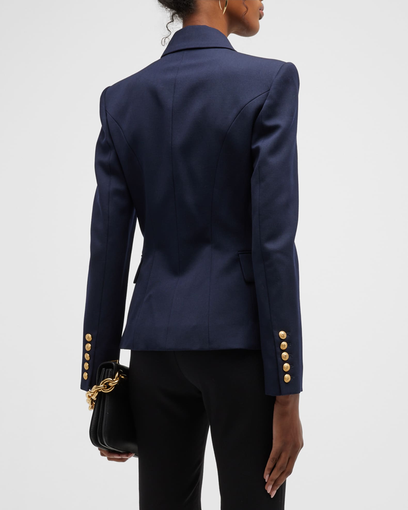 ジャケット BALMAIN FW25 Black wool blazer (FF1SI505WB08 0PA) Balmain Black Wool Blazer | italist