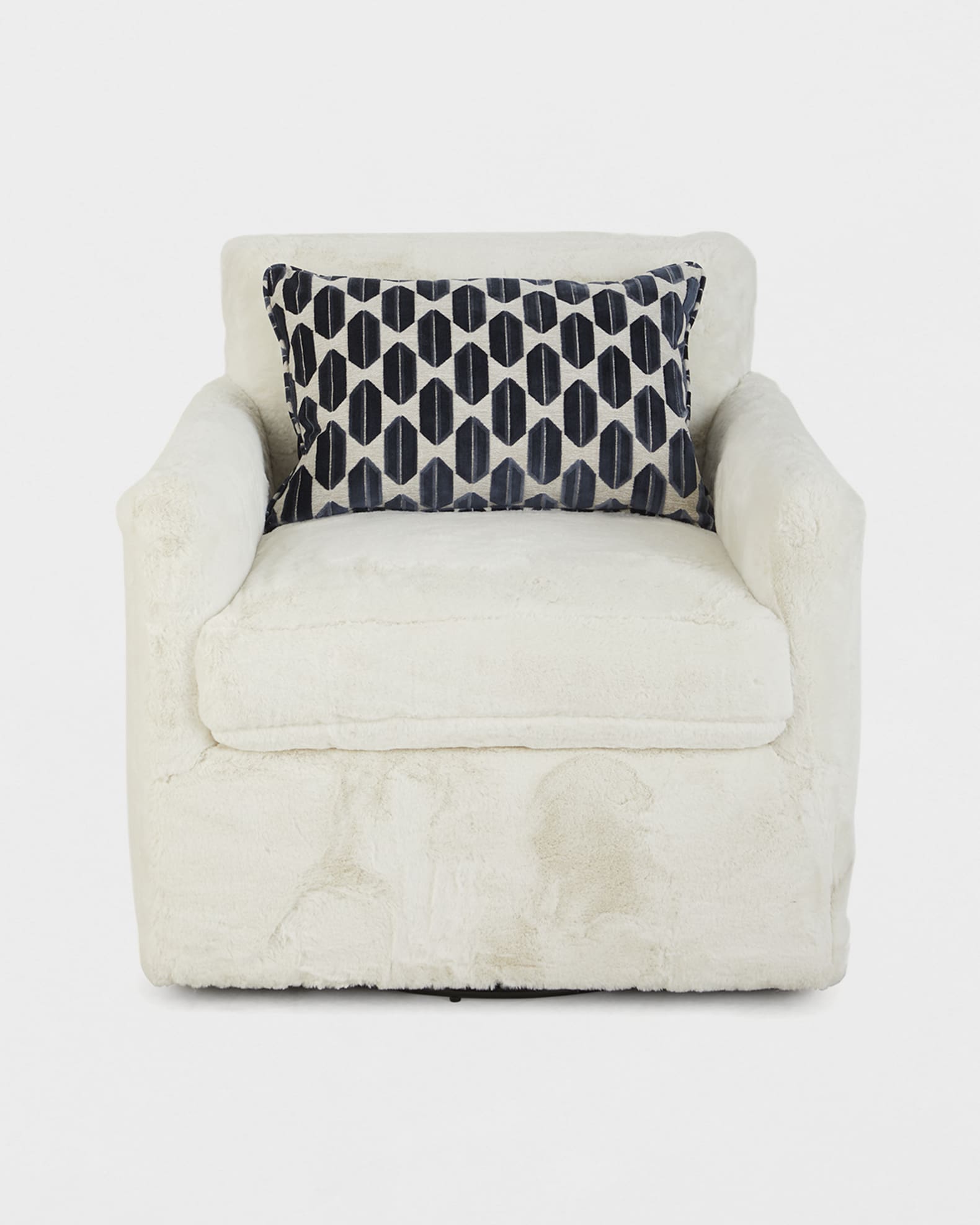 Andantino Faux Fur Swivel Chair 1