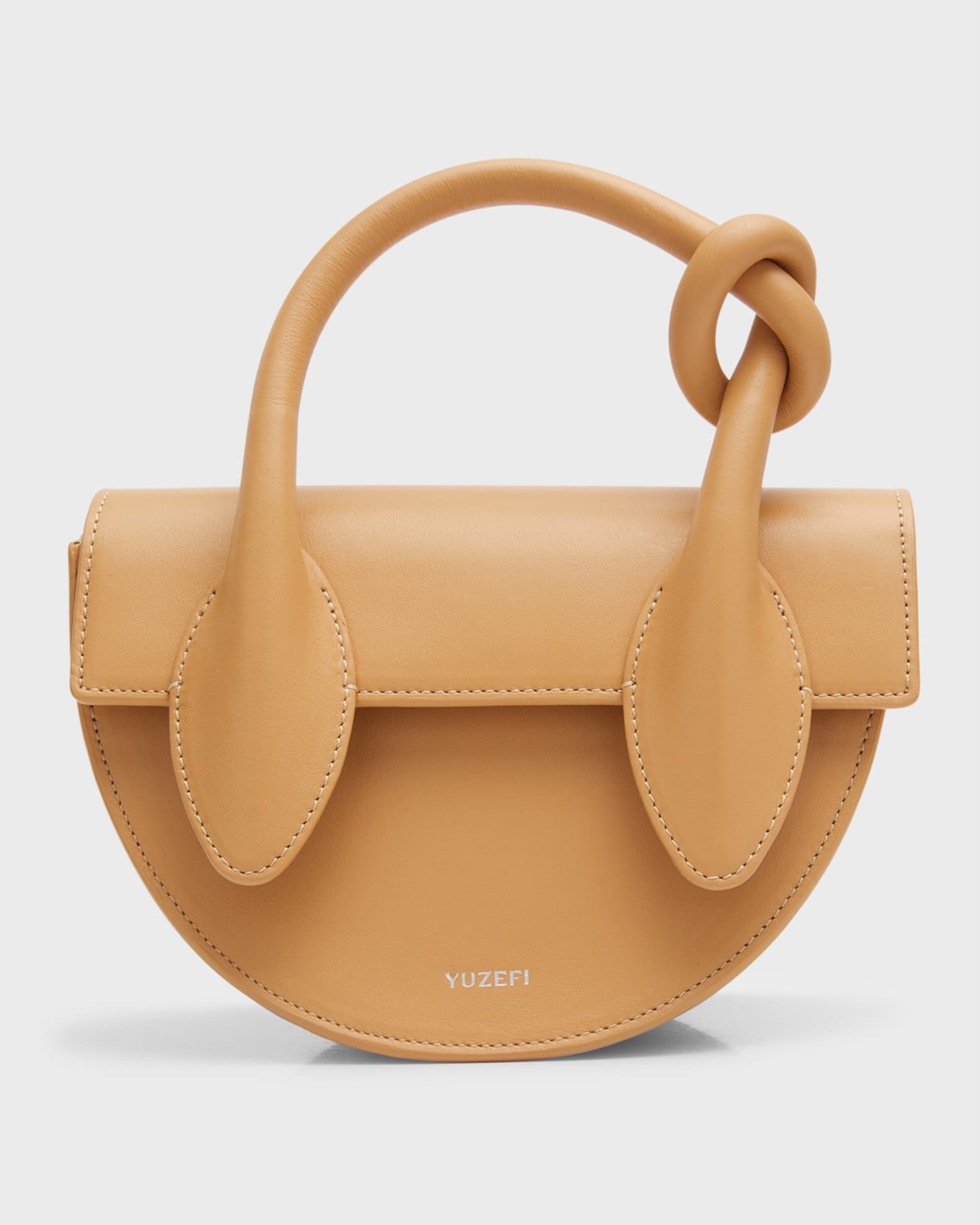 Yuzefi Pretzel Leather TopHandle Bag Neiman Marcus