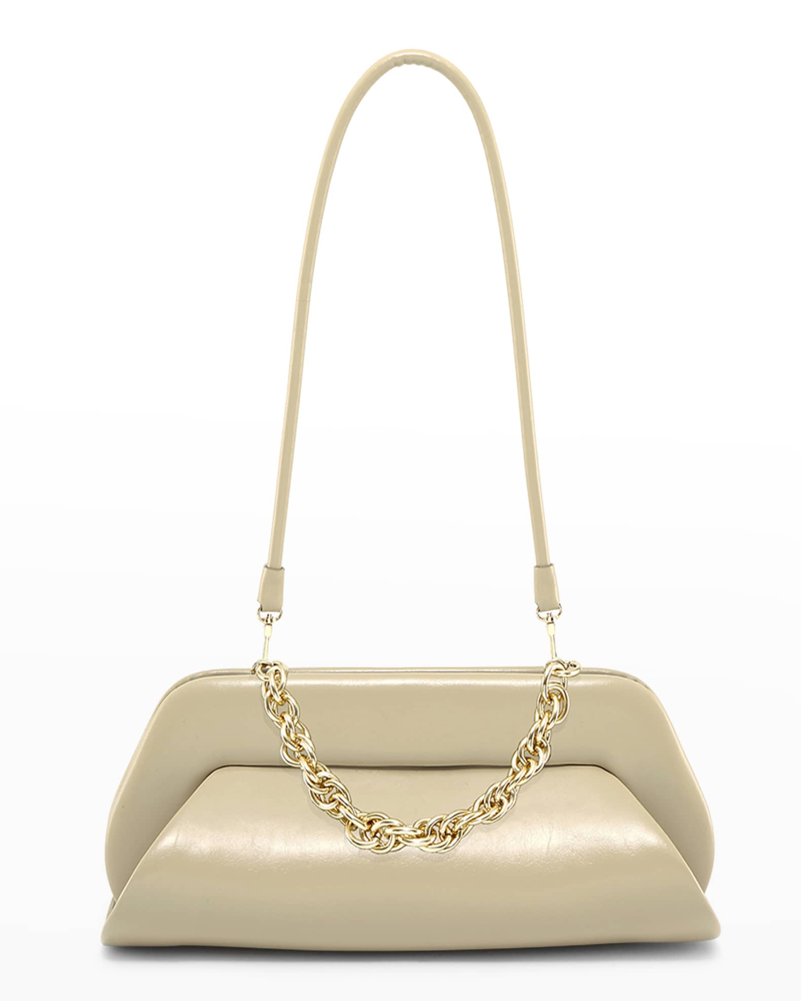 THEMOIRE Dioni FauxLeather Chain Shoulder Bag Neiman Marcus