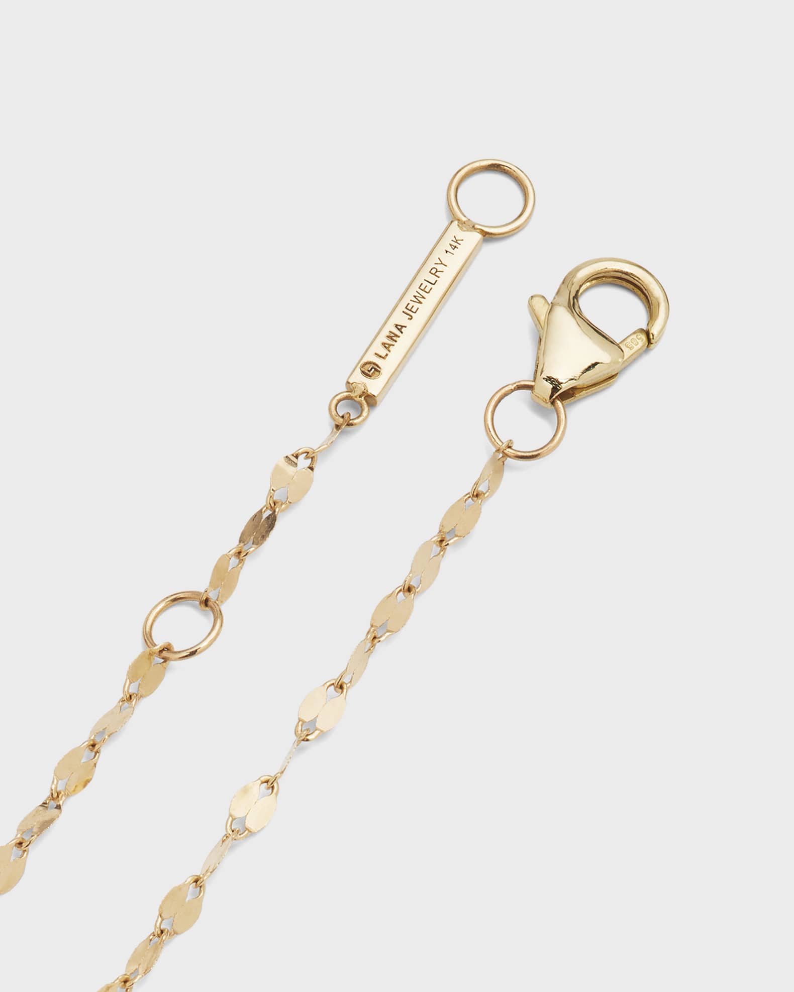 LANA Block Love Necklace with Dangle Hearts Neiman Marcus