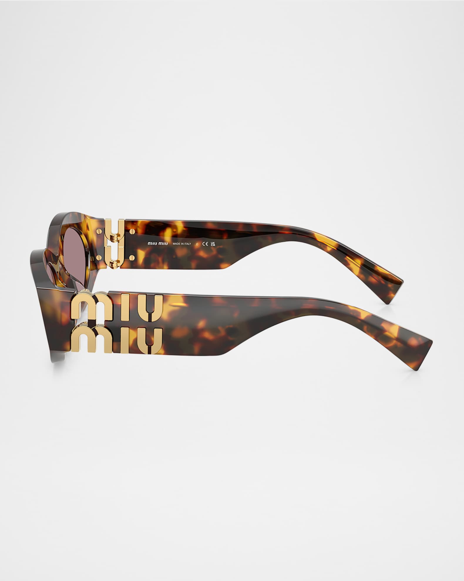 Logo Oval Acetate Sunglasses 1