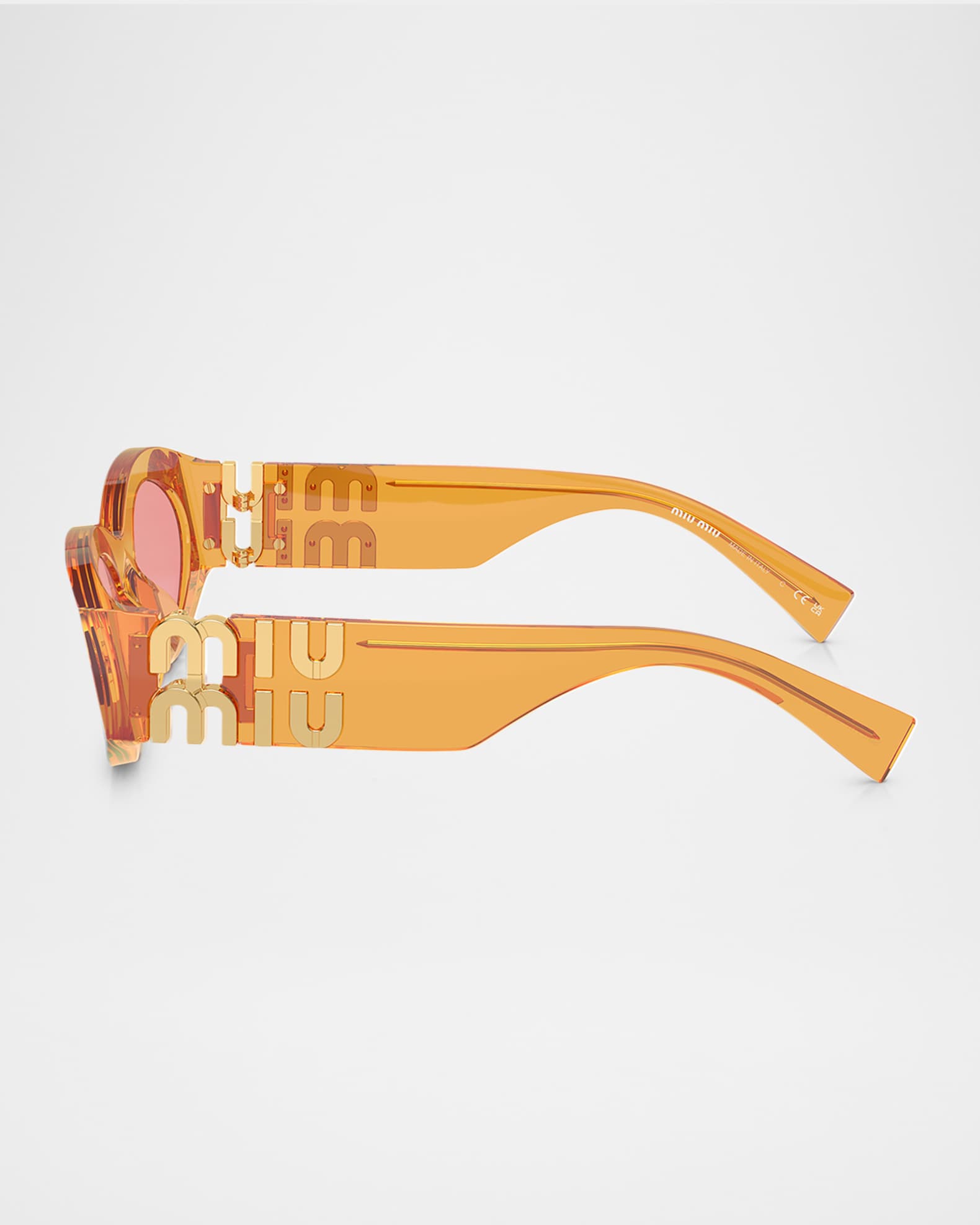 Logo Oval Acetate Sunglasses 1