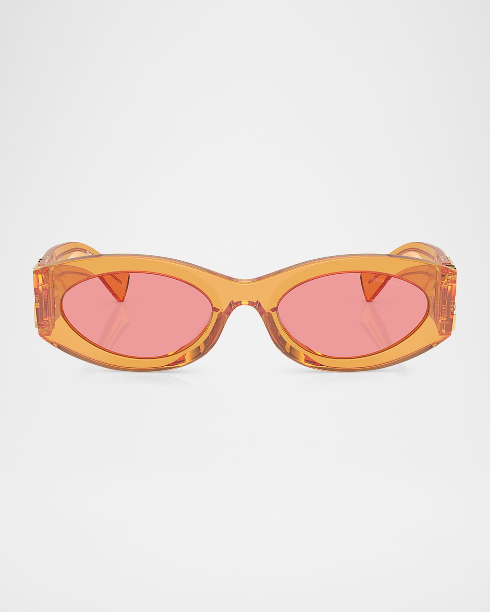 Logo Oval Acetate Sunglasses 0
