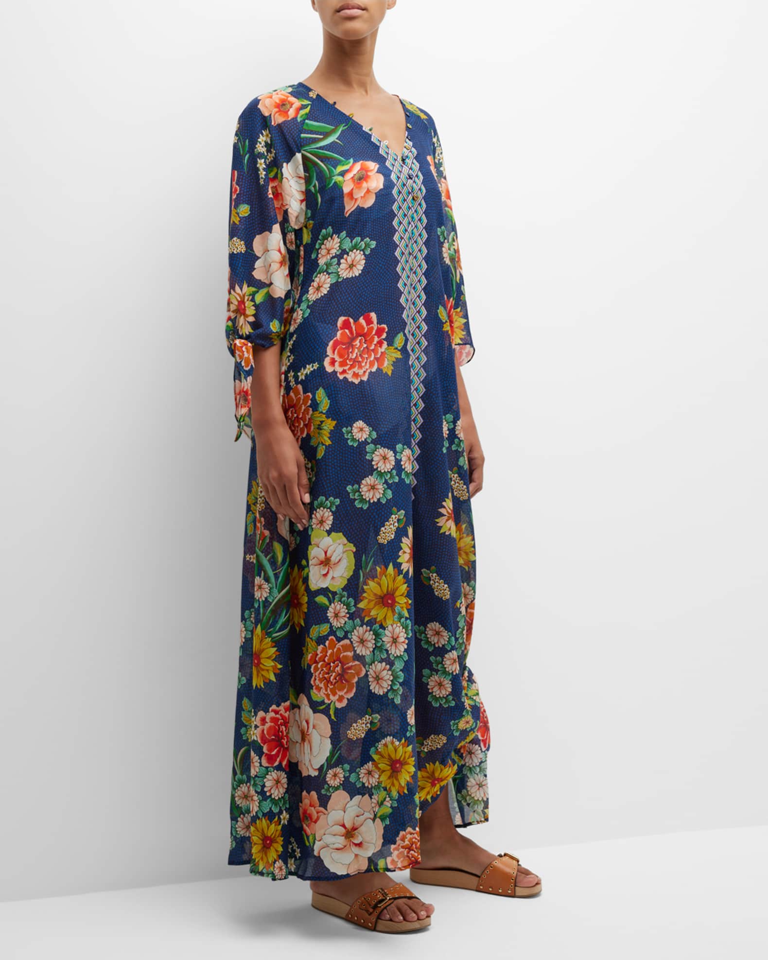 Johnny Was Floral Maxi Dress | Neiman Marcus