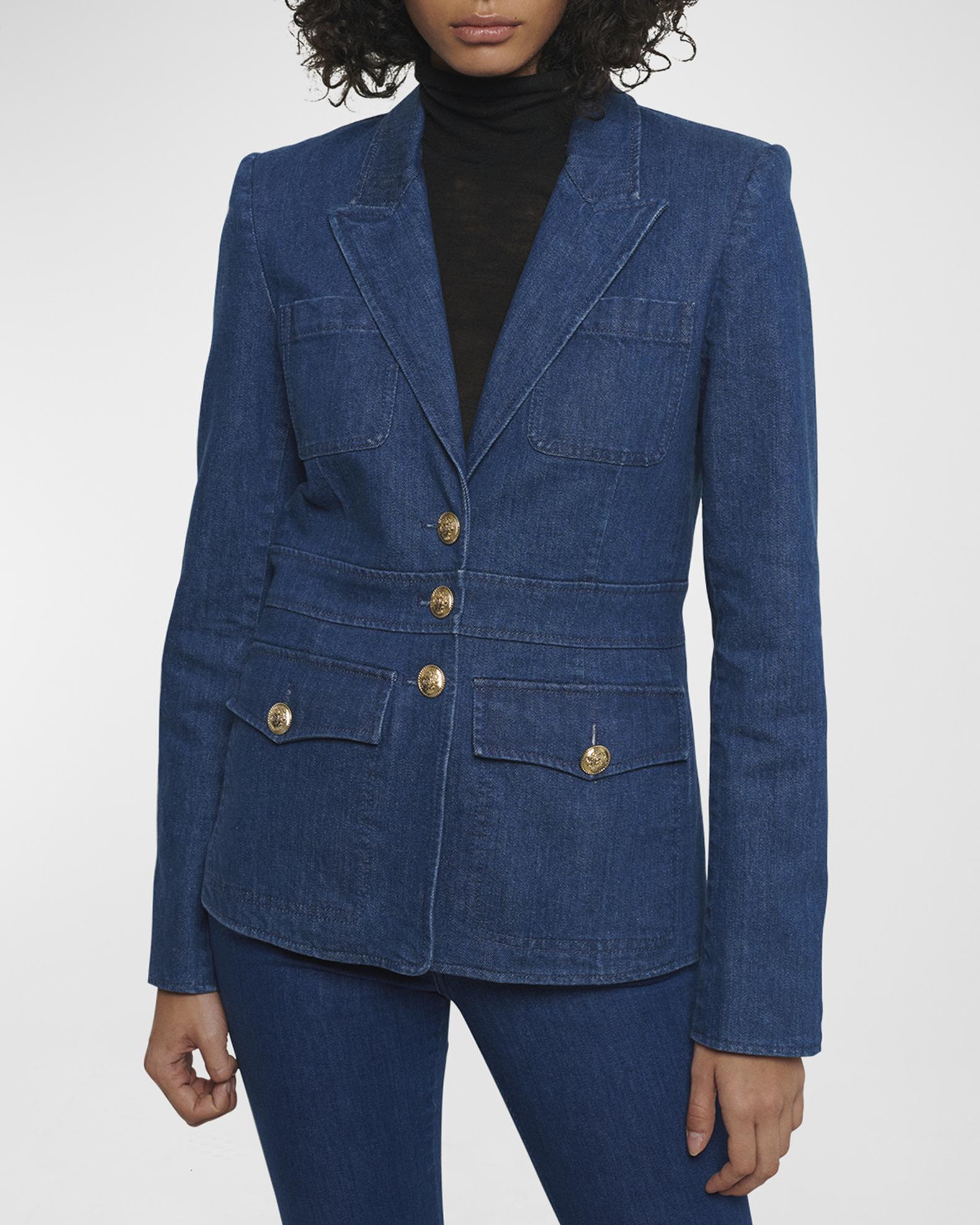 Derek Lam 10 Crosby Keith Denim Utility Jacket | Neiman Marcus
