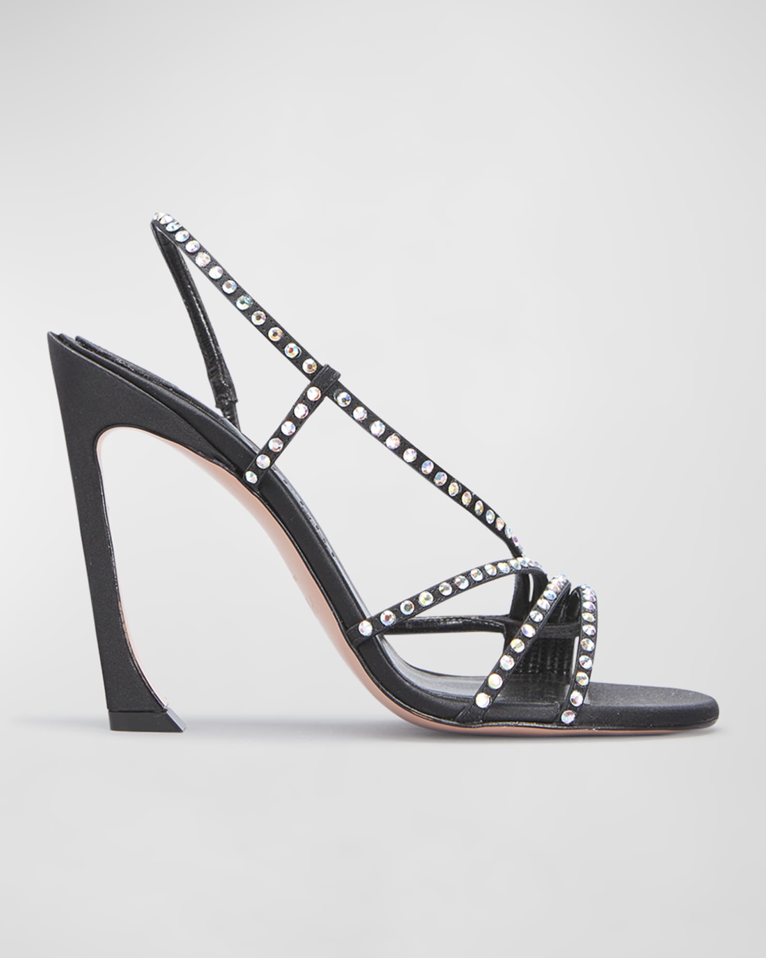 Asymmetrical on sale strappy heels