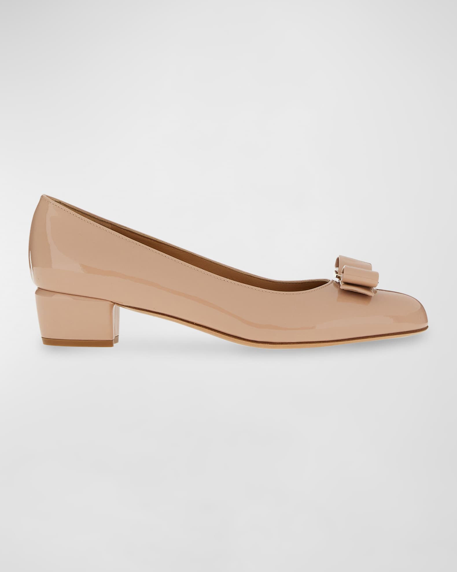 Vara Bow Leather Low Pumps 0