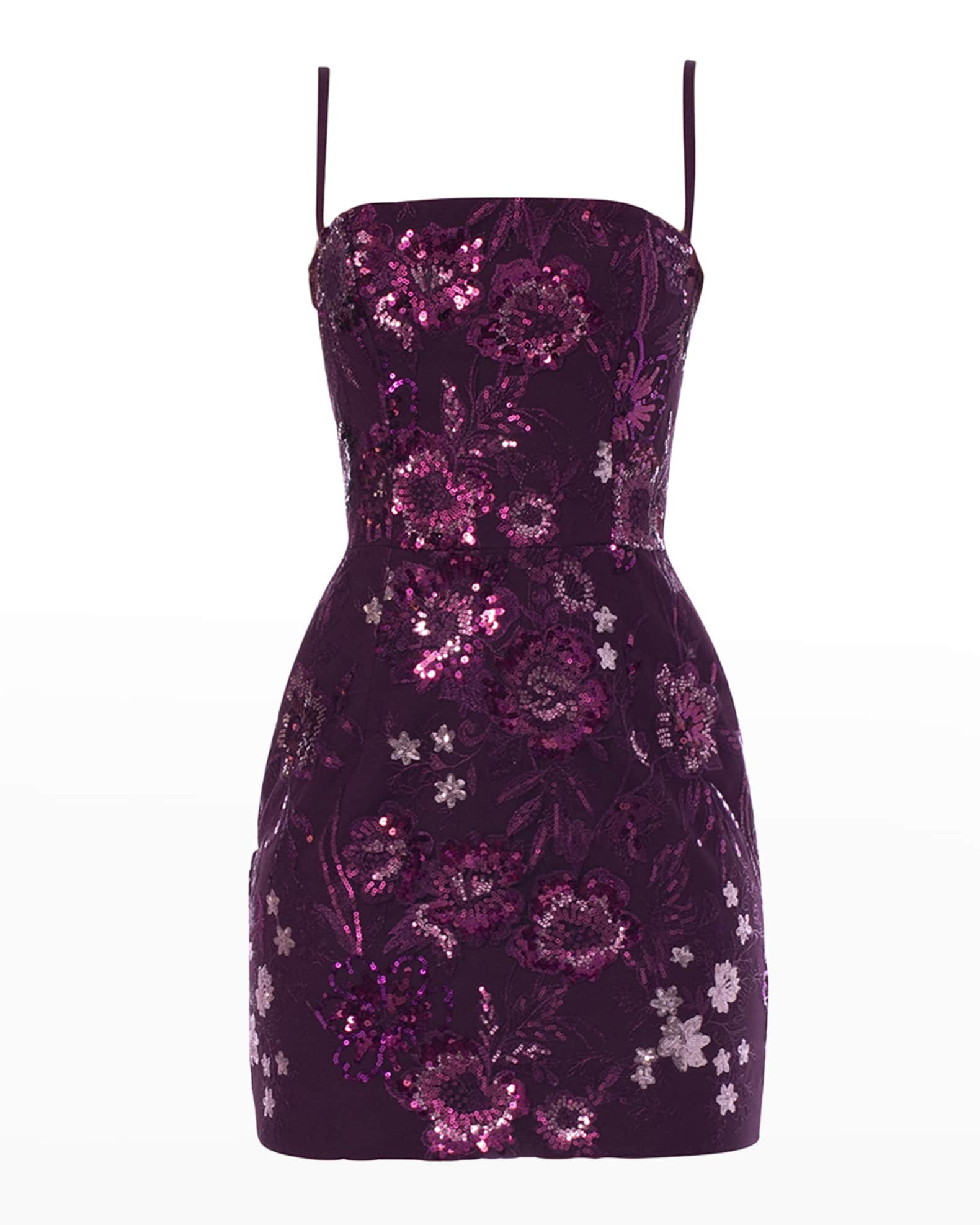 HELSI Eva Floral Sequin Mini Dress Neiman Marcus