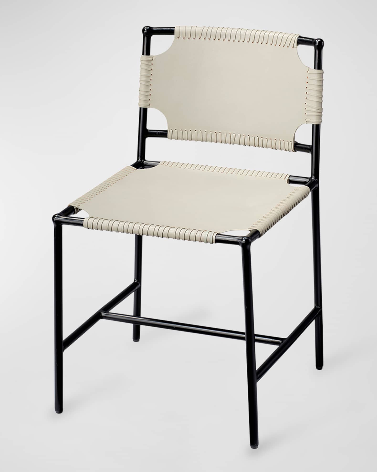 Asher Leather Dining Chair 0