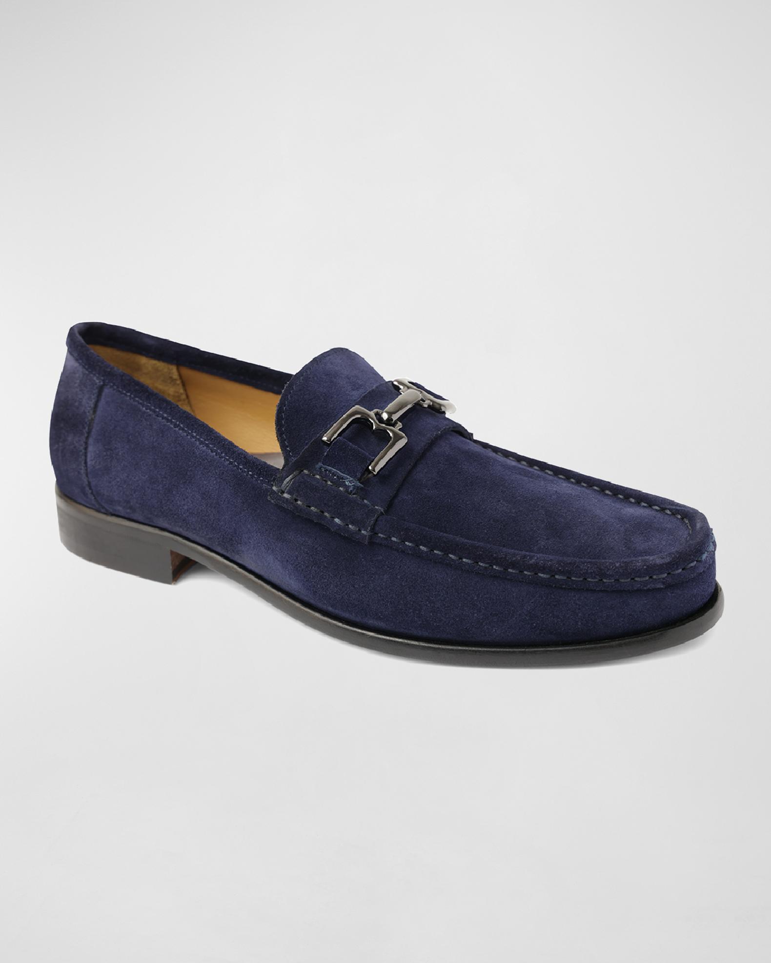 BRUNO MAGLI Horsebit Loafers Men 11.5 Italian Leather VINTAGE Designer Shoes Bruno Magli Vintage Gold Men main image 2
