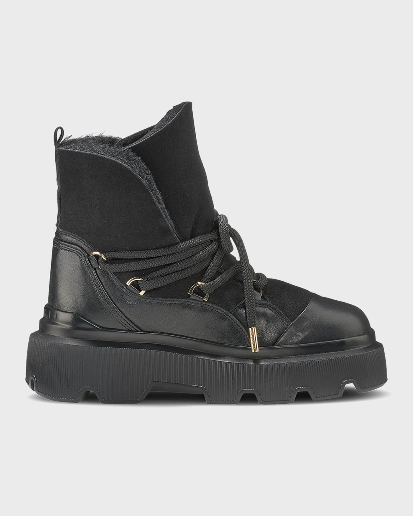 Inuikii Endurance Trekking Shearling Sneaker Boots | Neiman Marcus