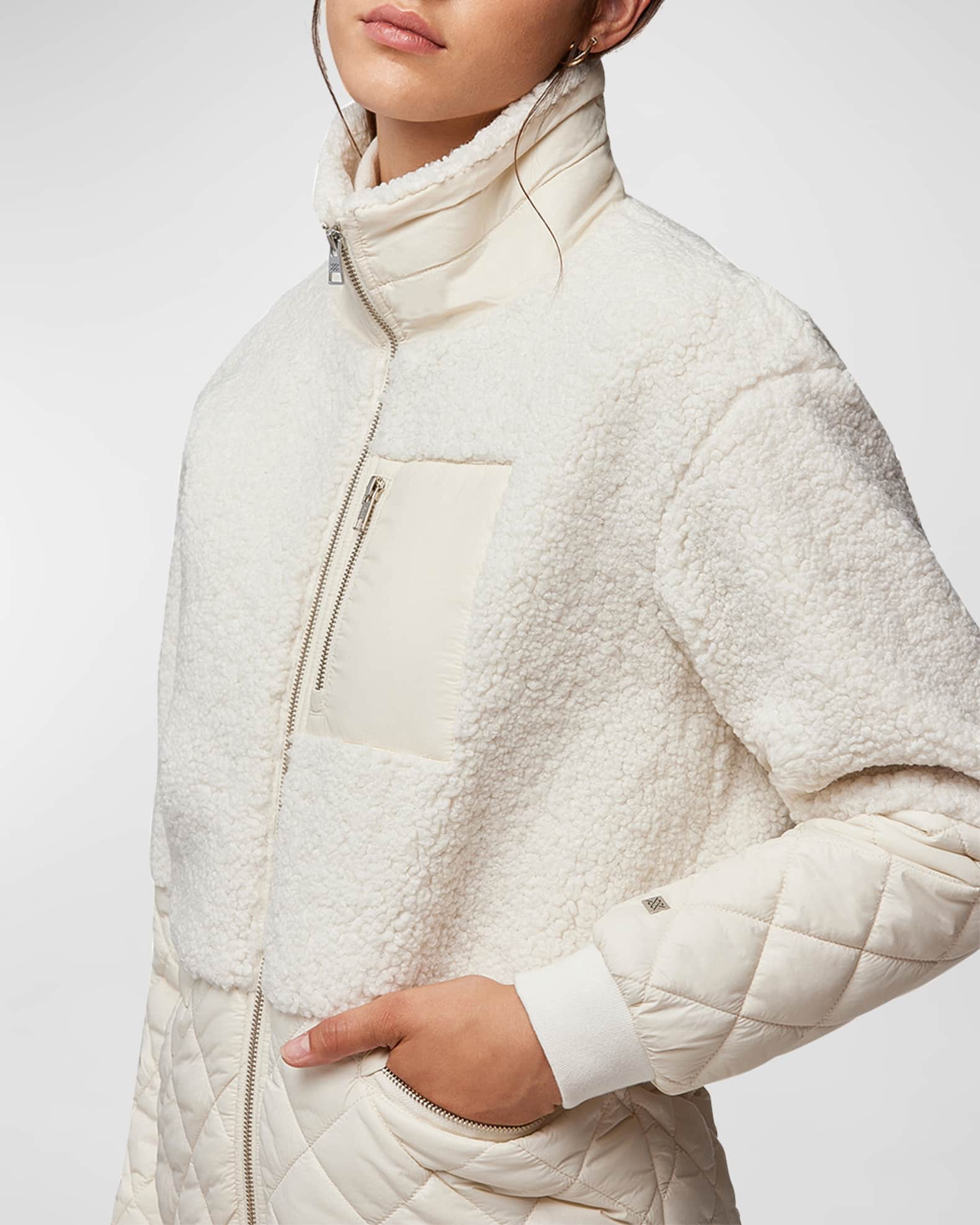 Quilted Sweater Combo Jacket