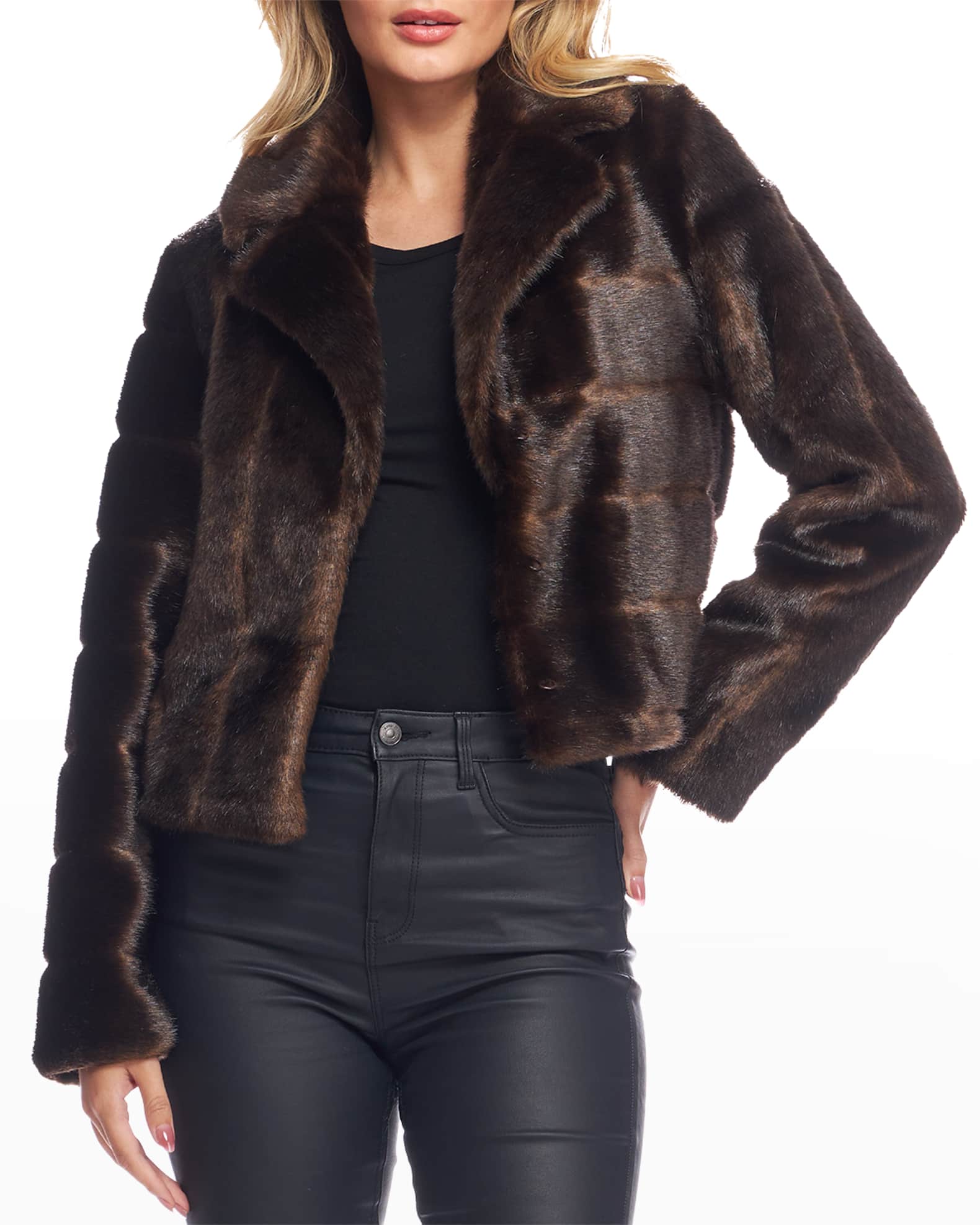 Fabulous Furs Maven Faux Fur Mink Jacket | Neiman Marcus