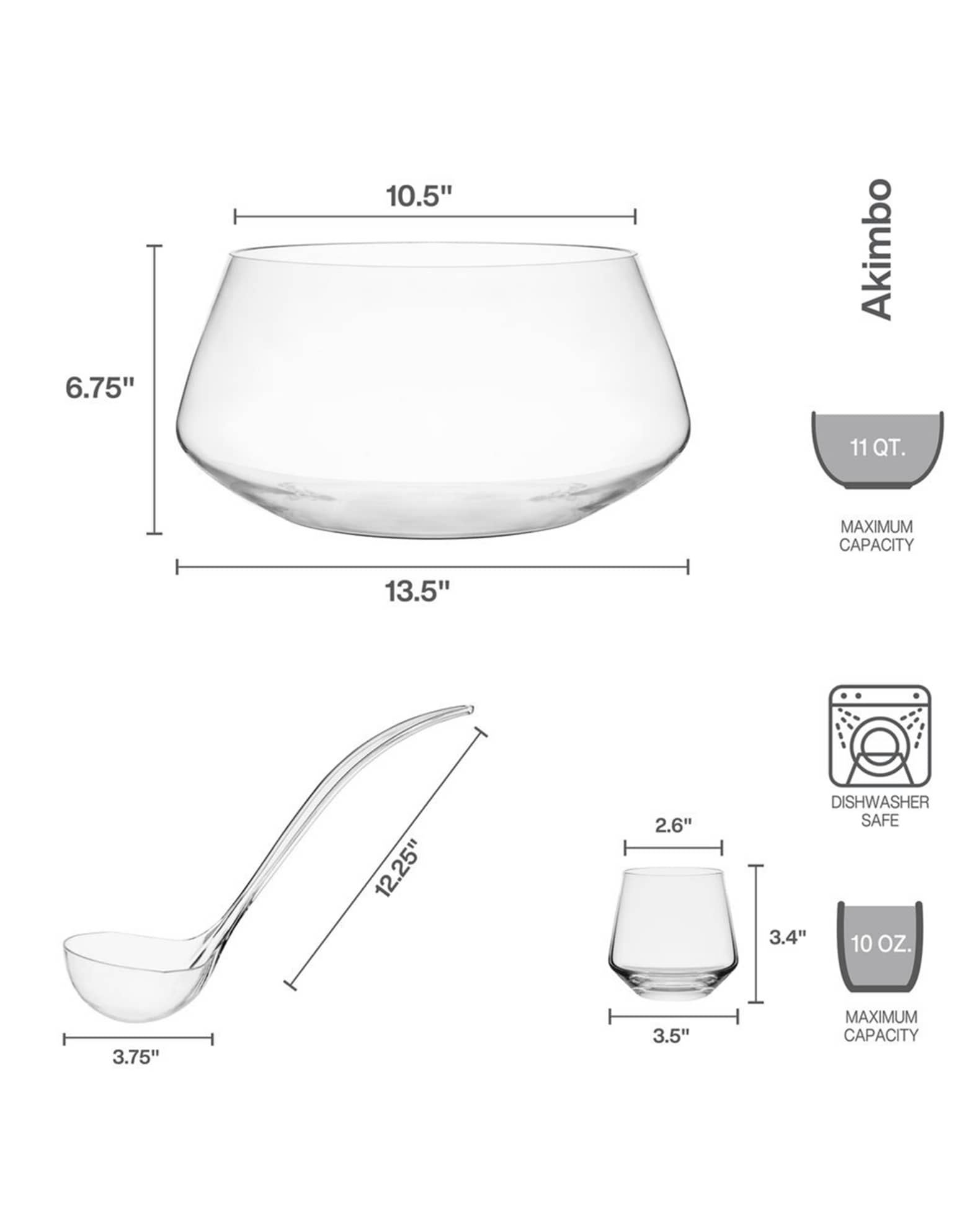 Mikasa Akimbo 8Piece Punch Bowl Set Neiman Marcus