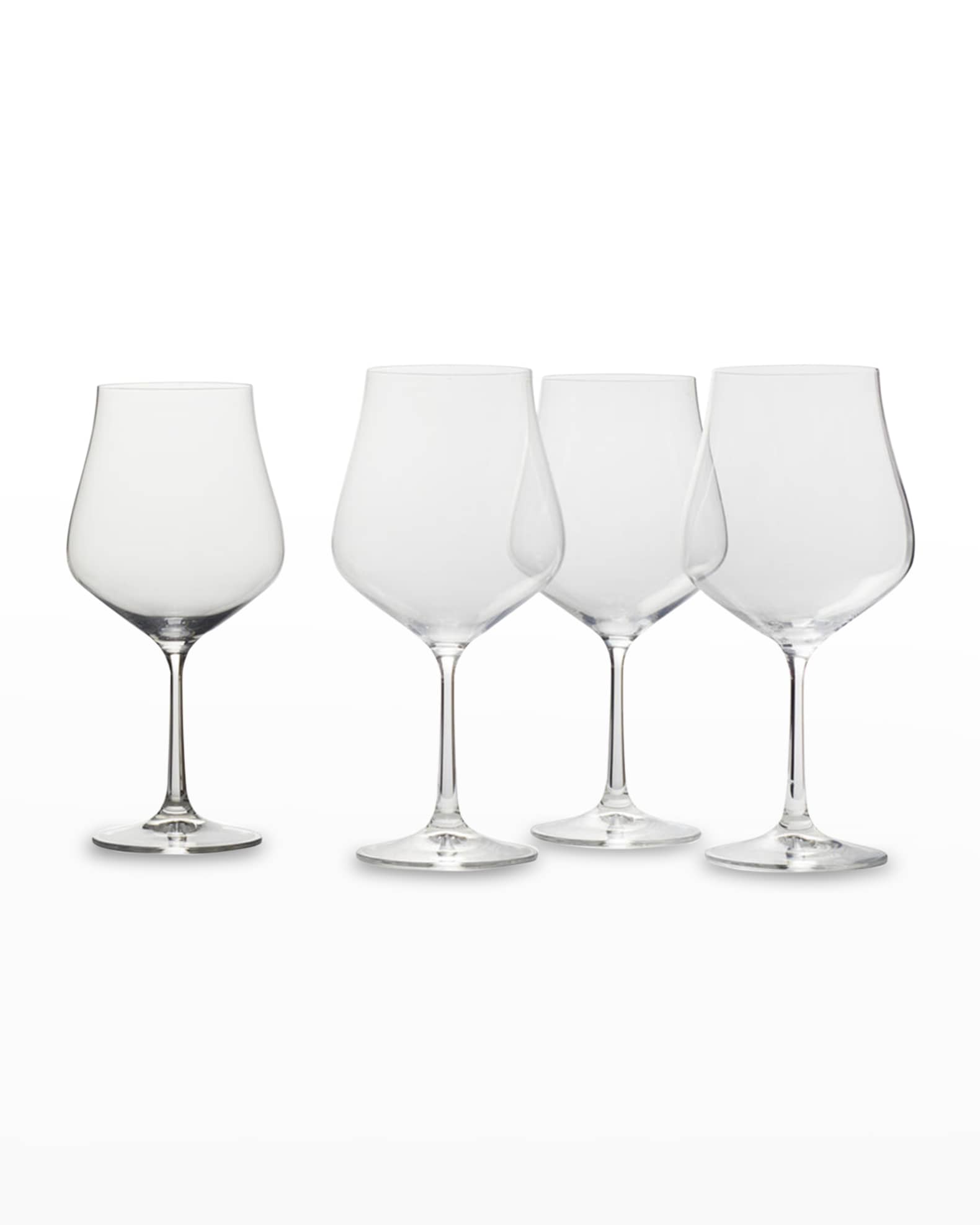 Mikasa Grace Set Of 4 Red Wine Glasses, 22-Ounce, Clear