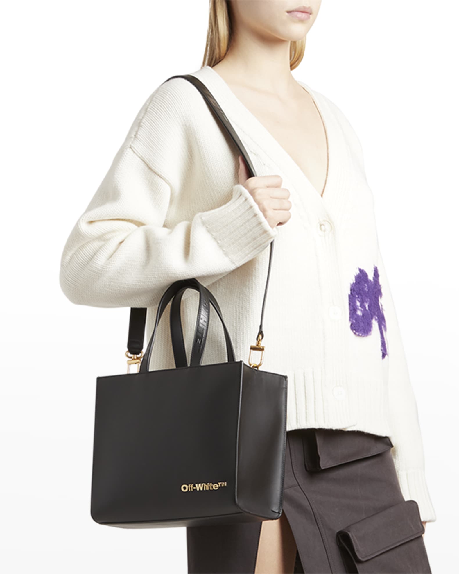 Off-White Hybrid Shopper 28 Top-Handle Bag | Neiman Marcus