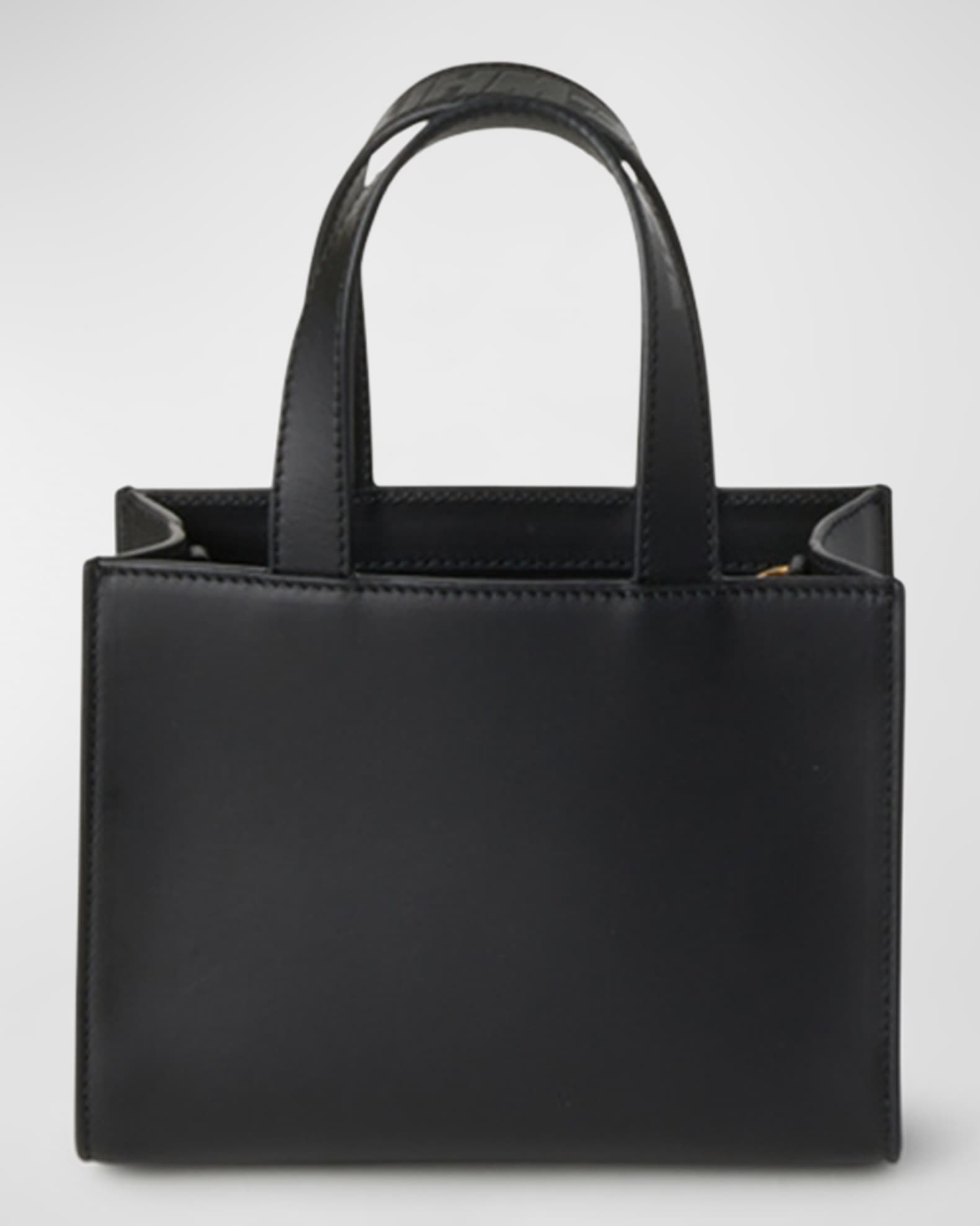 OffWhite Hybrid Diagonal Stripe Leather TopHandle Bag Neiman Marcus