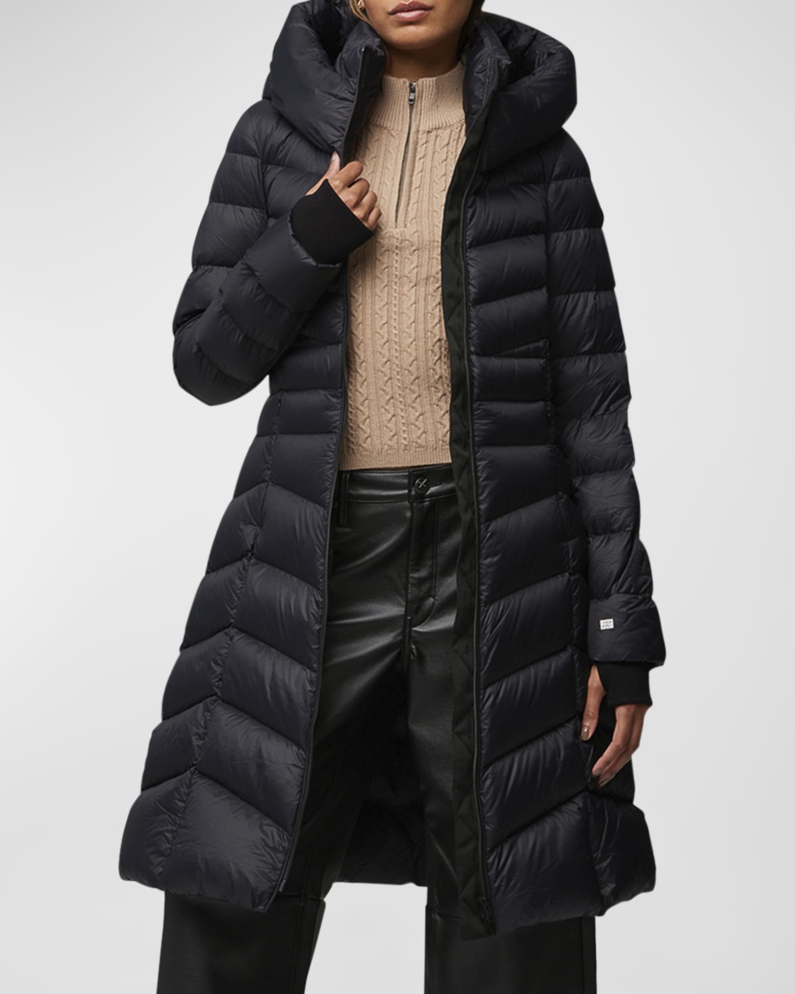 Soia & Kyo Lita Long Puffer Coat | Neiman Marcus