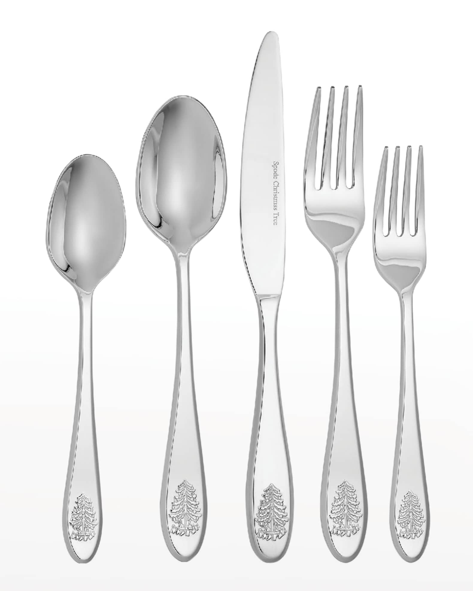 Spode Christmas Tree Flatware Set Neiman Marcus