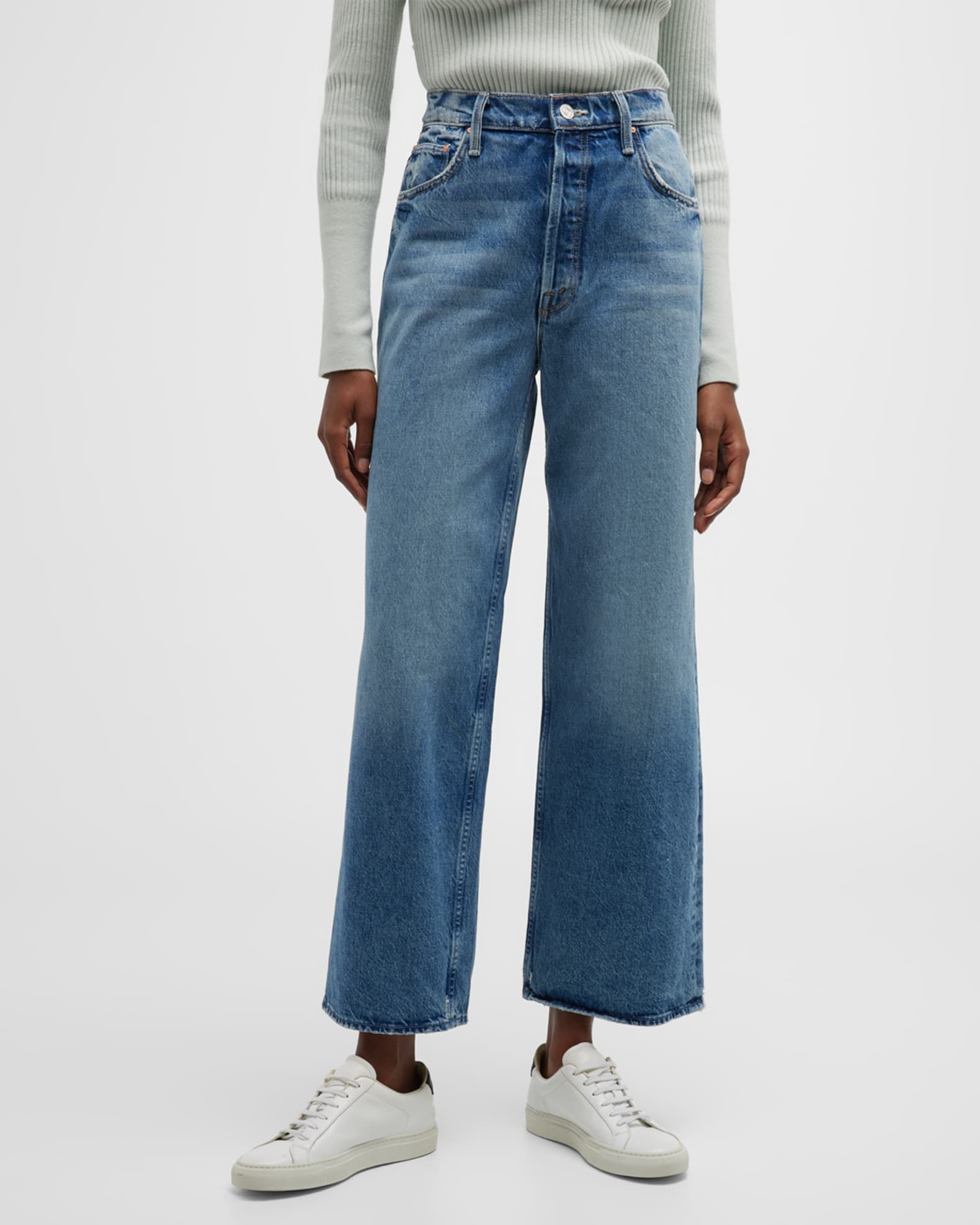 MOTHER The High Waisted Spinner Skimp Jeans | Neiman Marcus